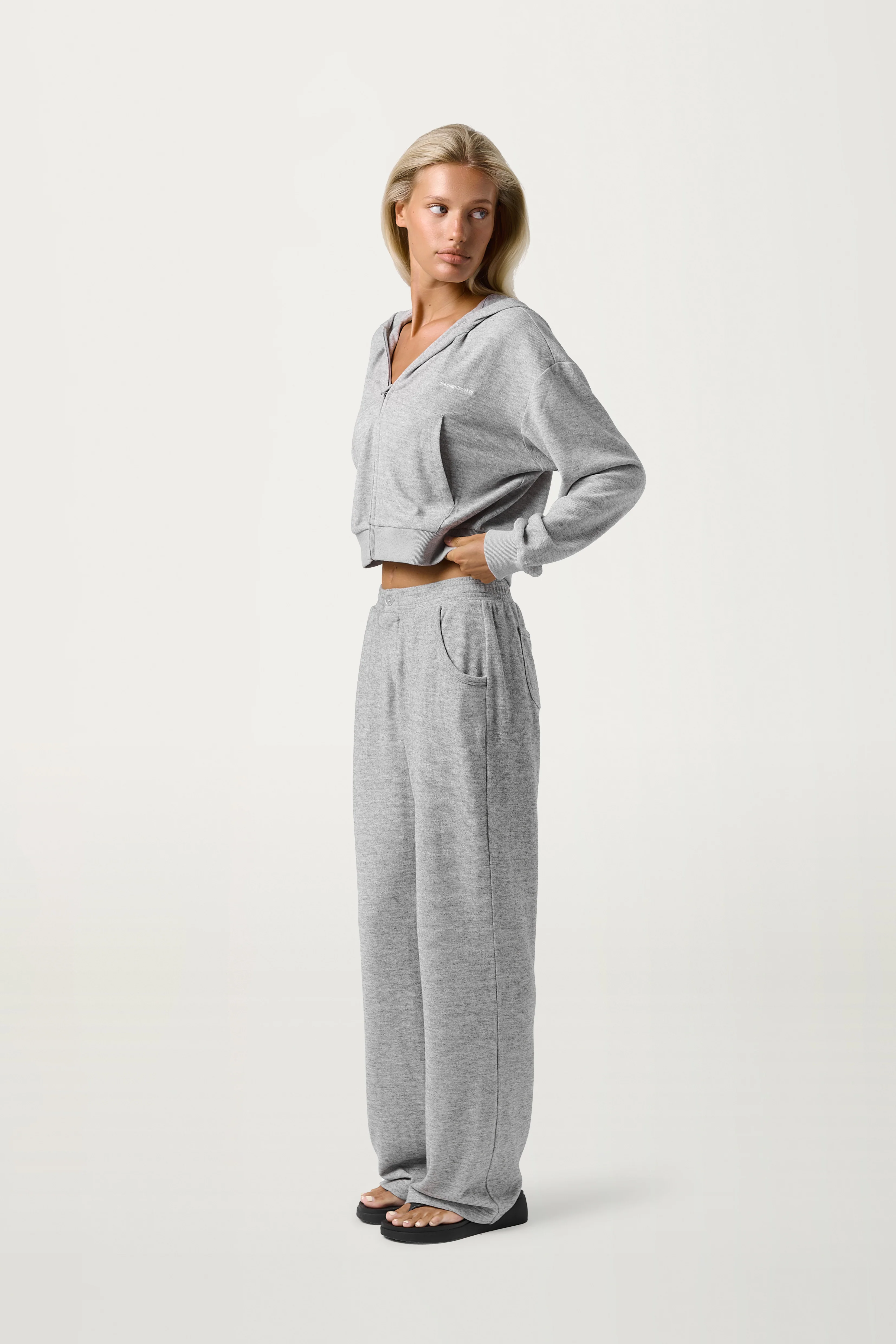 Slacks Soft Trouser in Light Grey