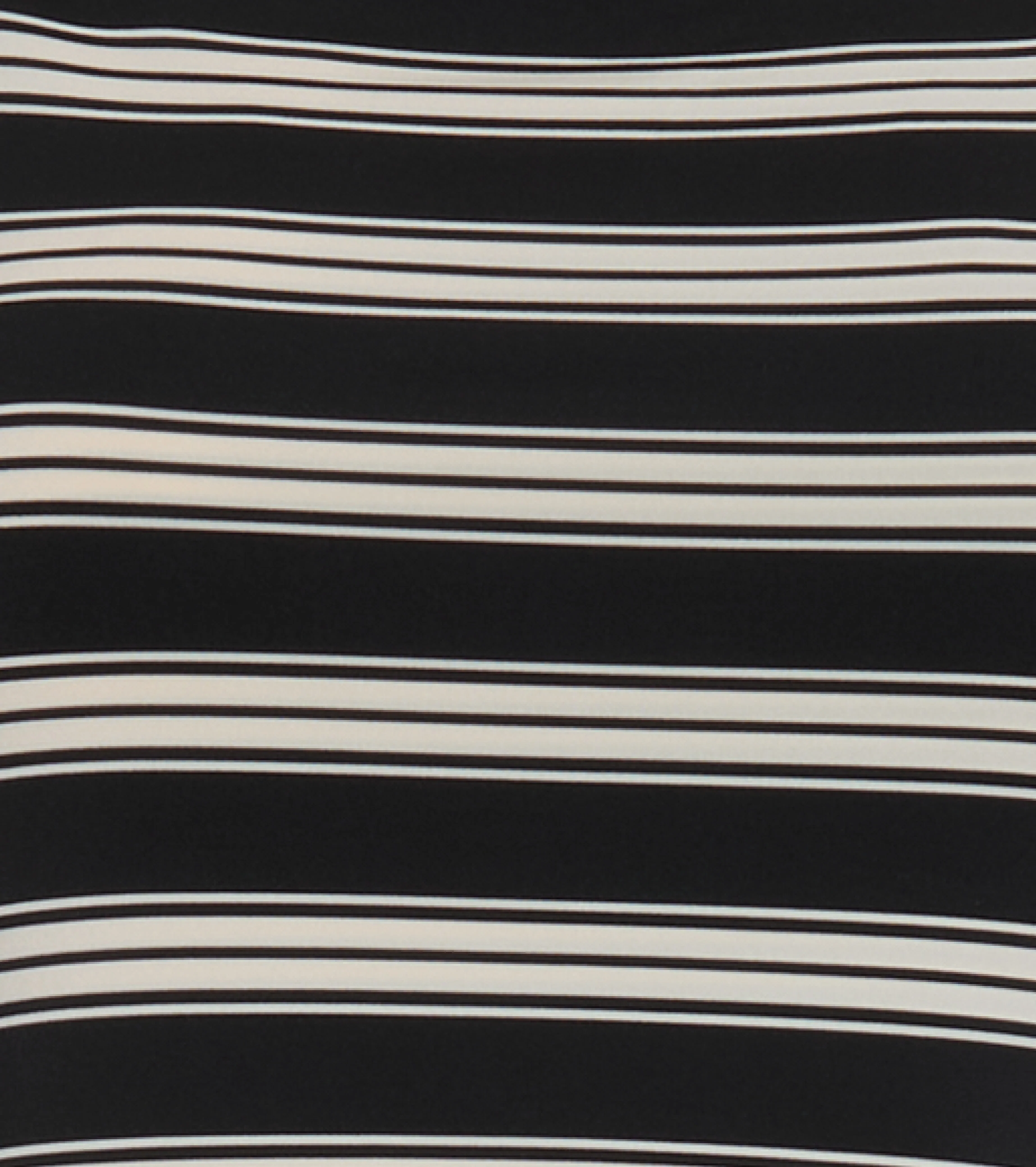 The Jayne Dress - Black/Ivory Stripe