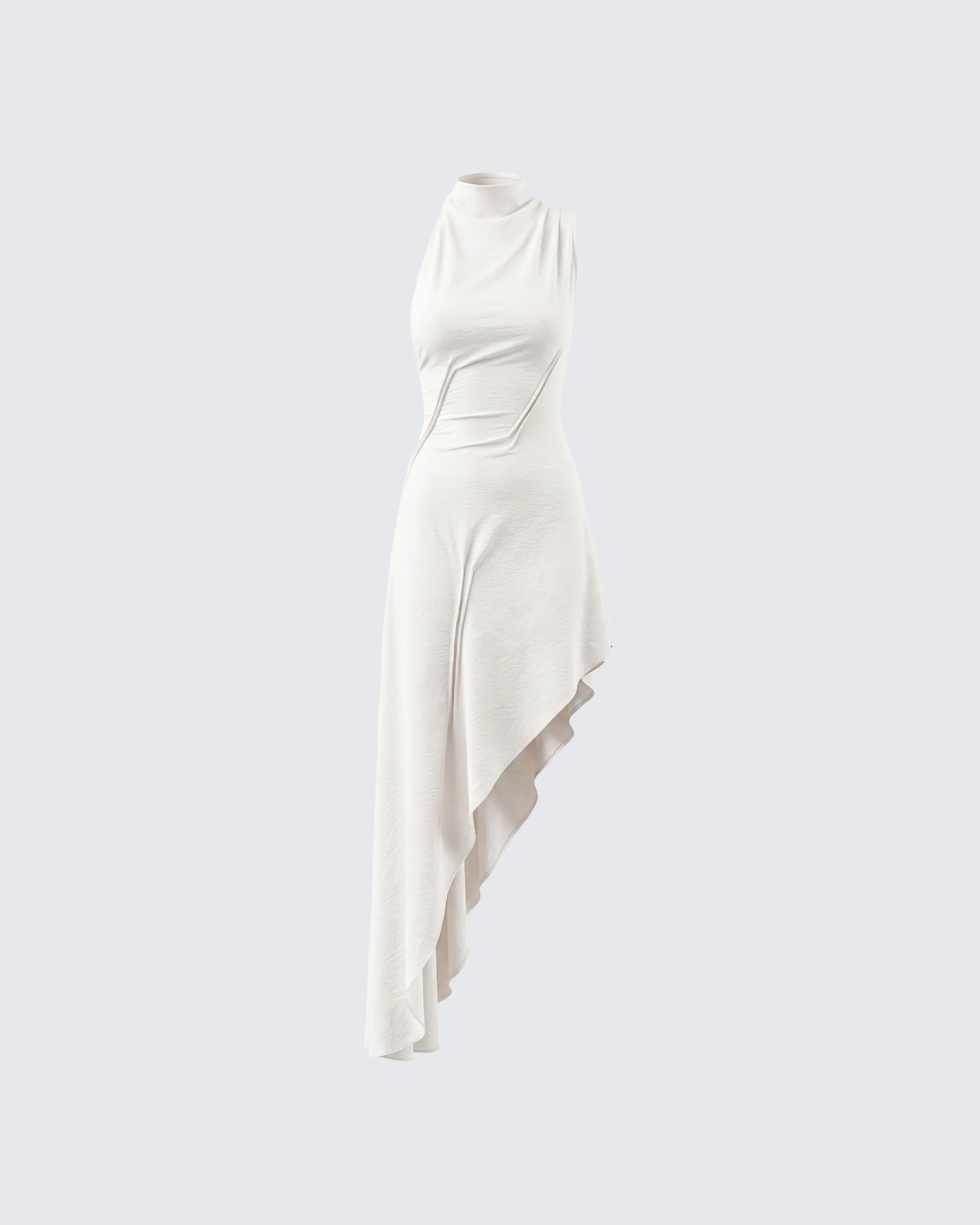 Billie Ivory Cinched Detail Open Back Tailored Midi Dress