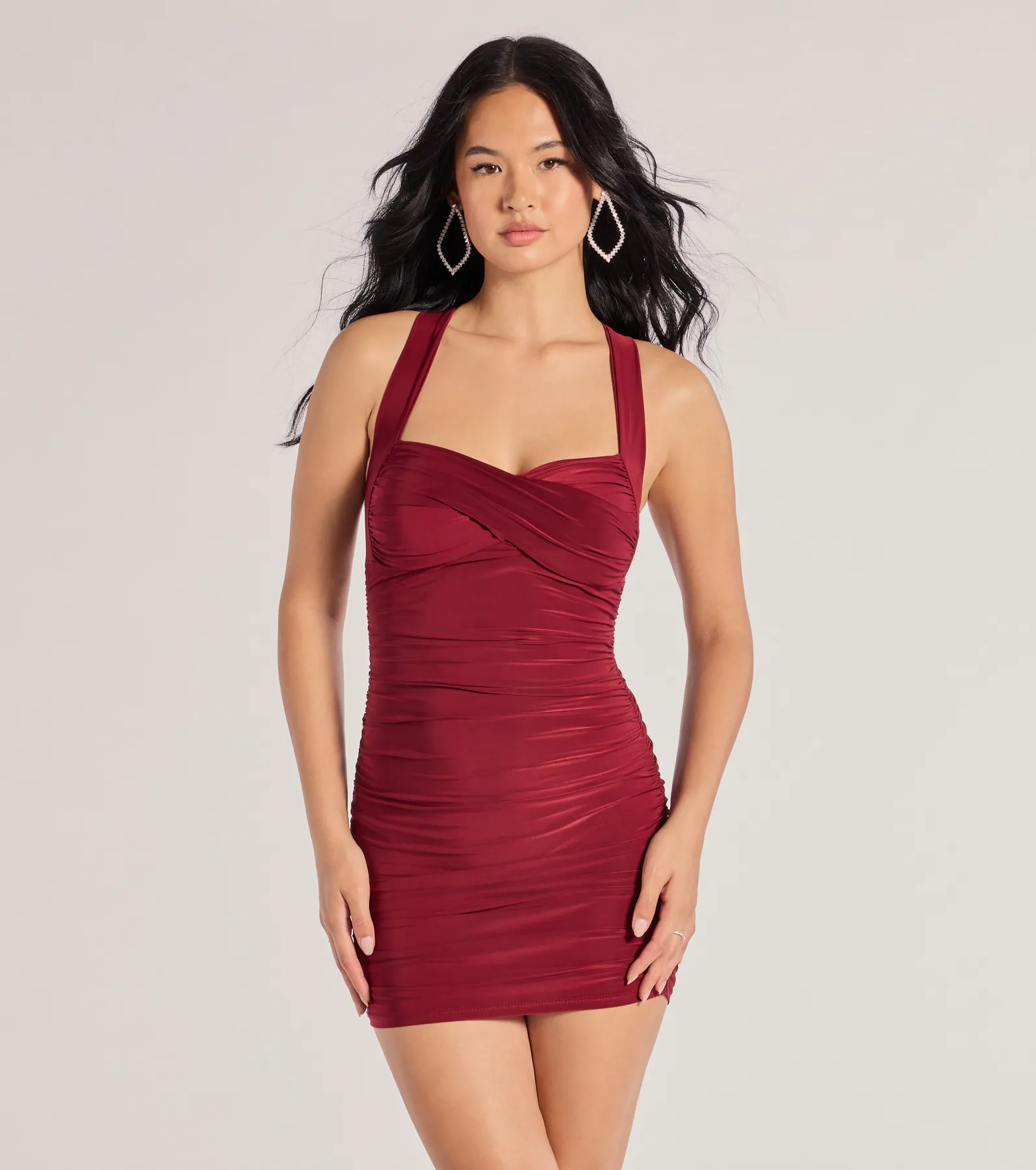 Cross Your Mind X-Back Short Dress