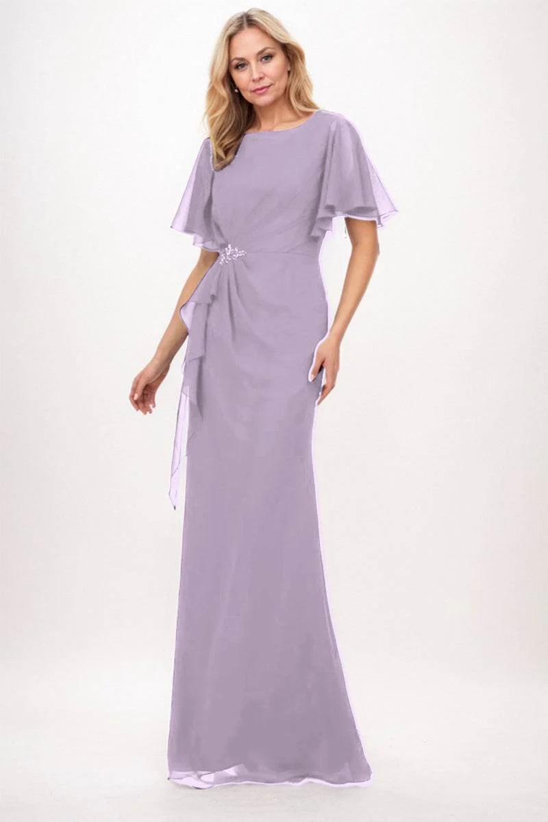 Sheath-Column Maxi Chiffon Mother Dress CM0250