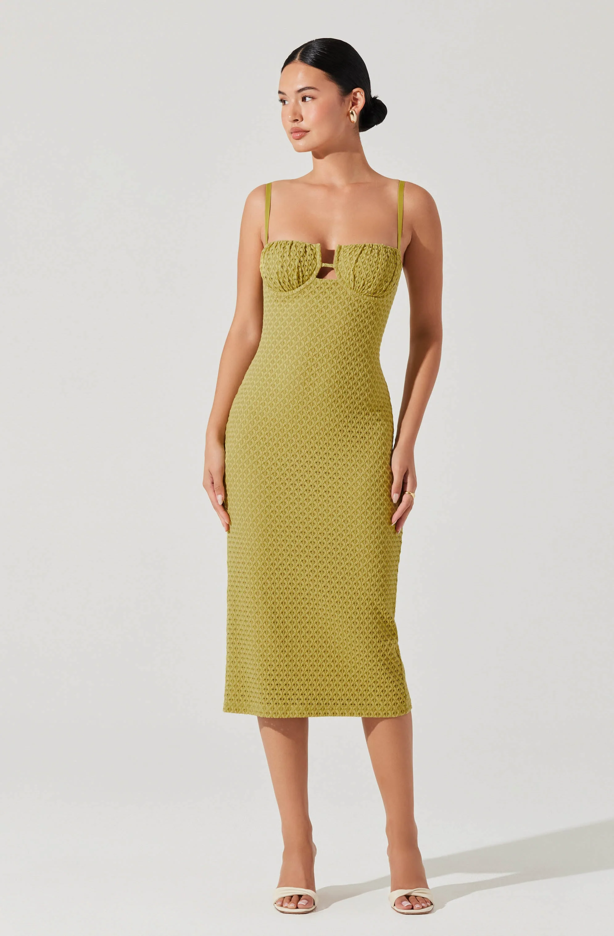 Jaida Bustier Bodycon Midi Dress - luluinthesky