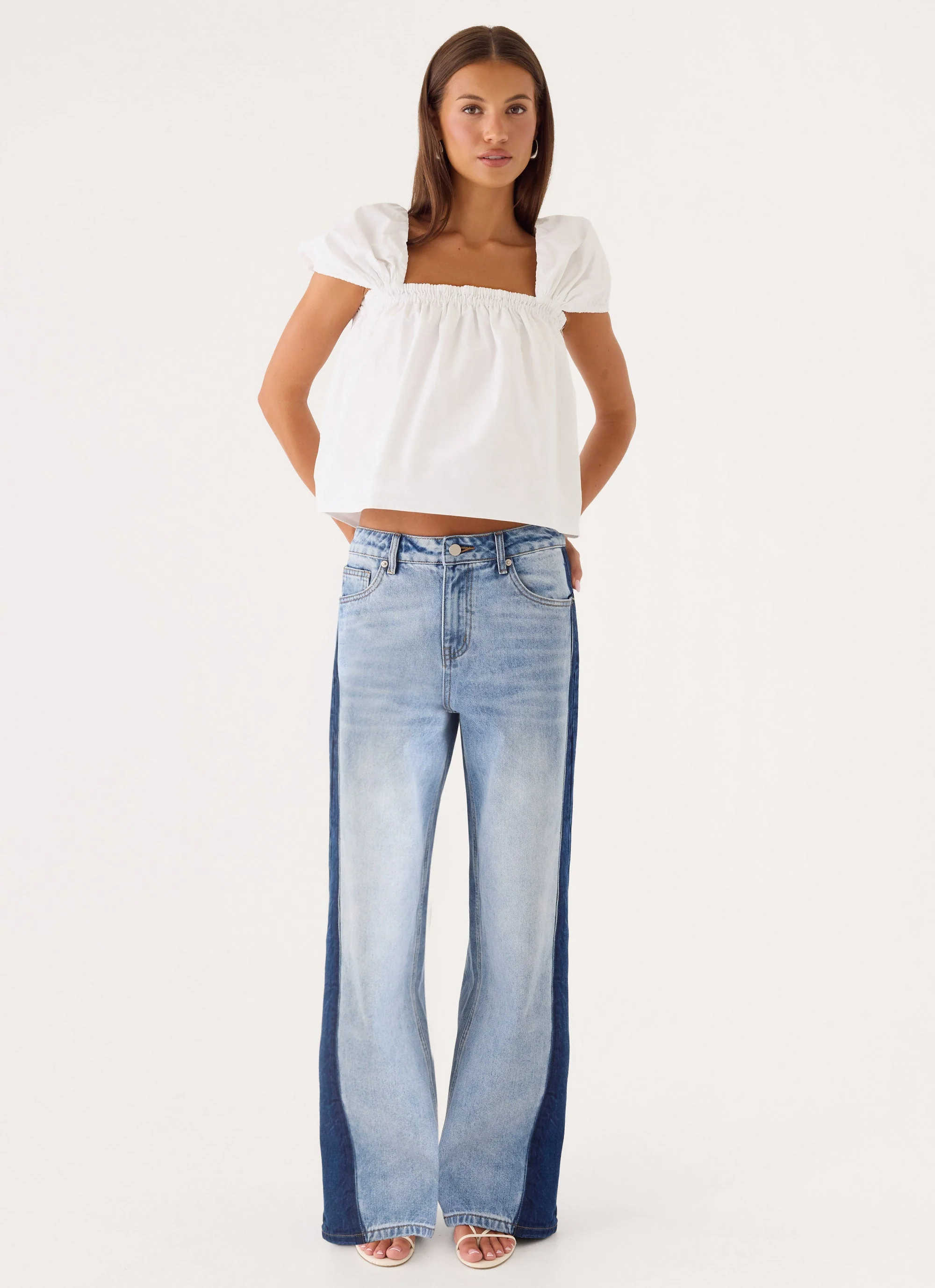 Lawrence Denim Jeans - Washed Blue - luluinthesky