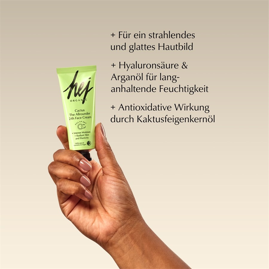 Hej Organic Nawilżanie Krem do twarzy Allrounder 24H Cactus