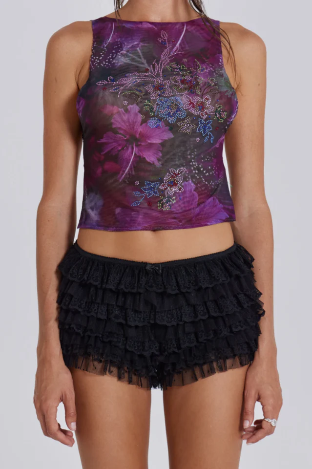 Hera Backless Diamante Top