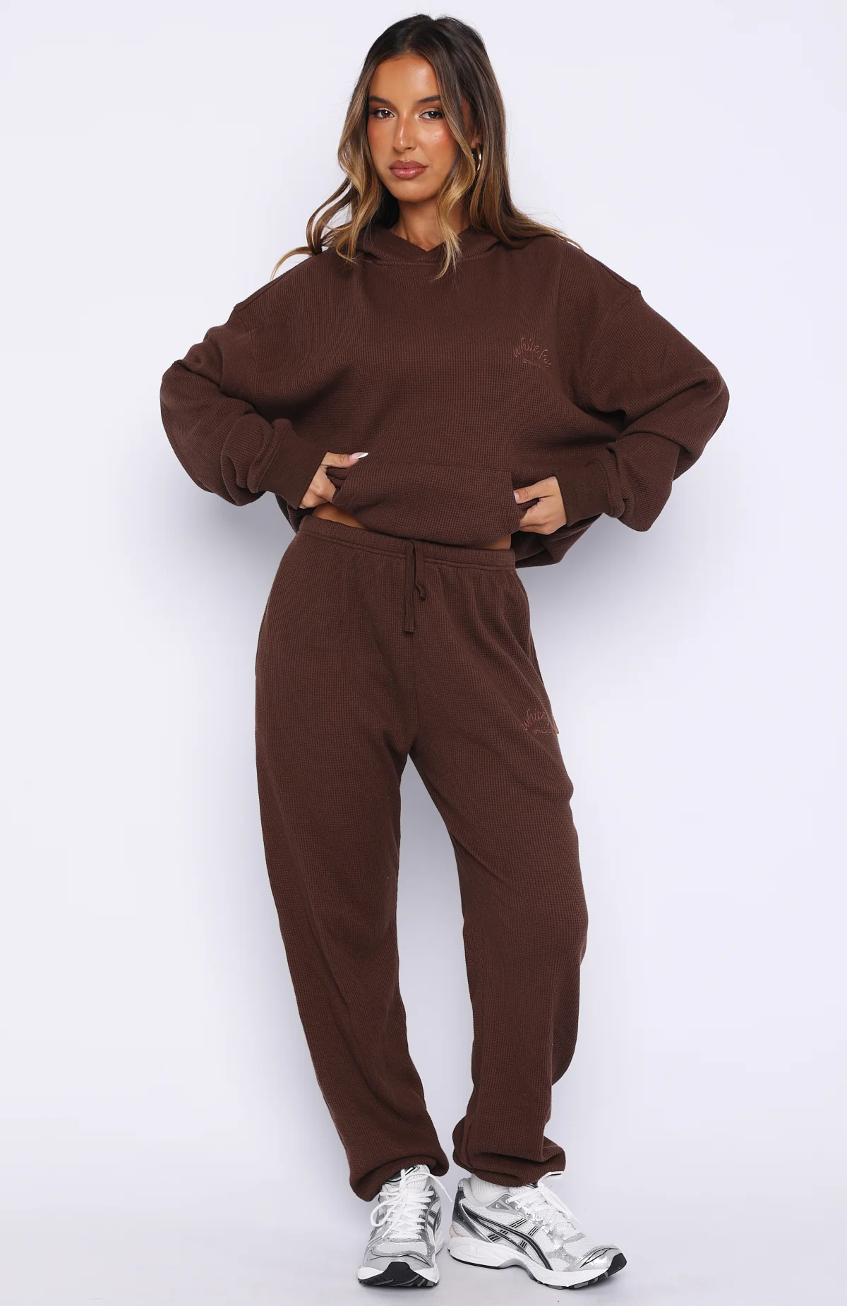 Moving Out Waffle Sweatpants Chocolate