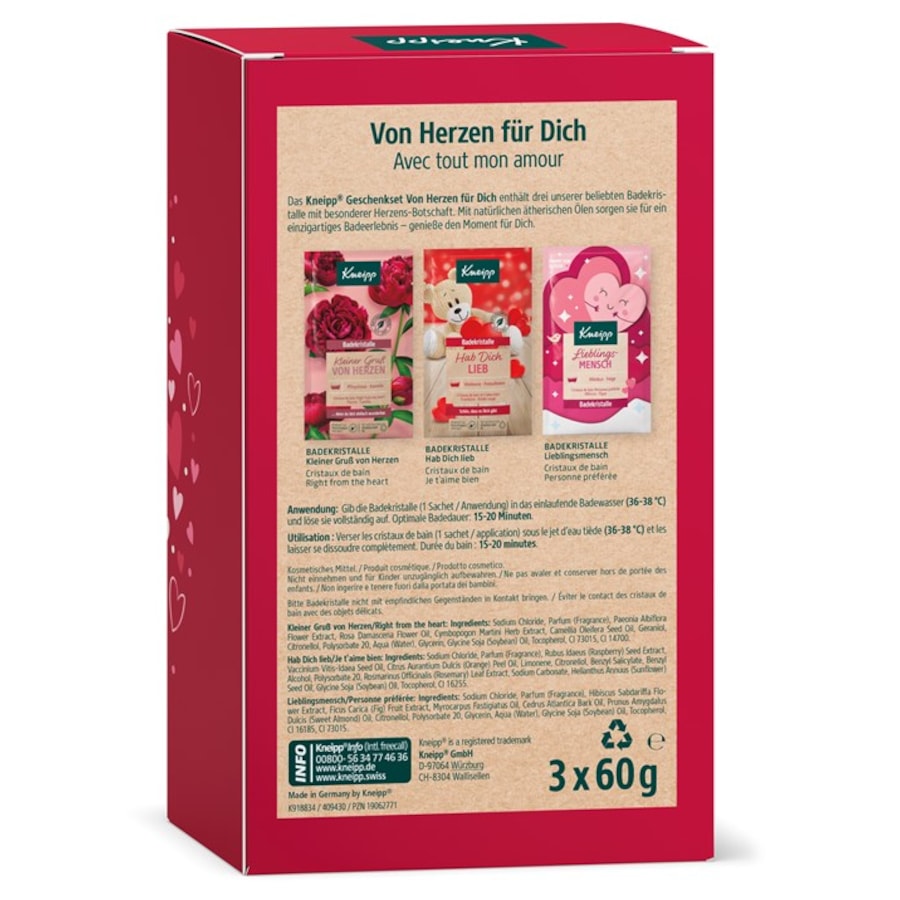 Kneipp Bath crystals Z serca Dla ciebie