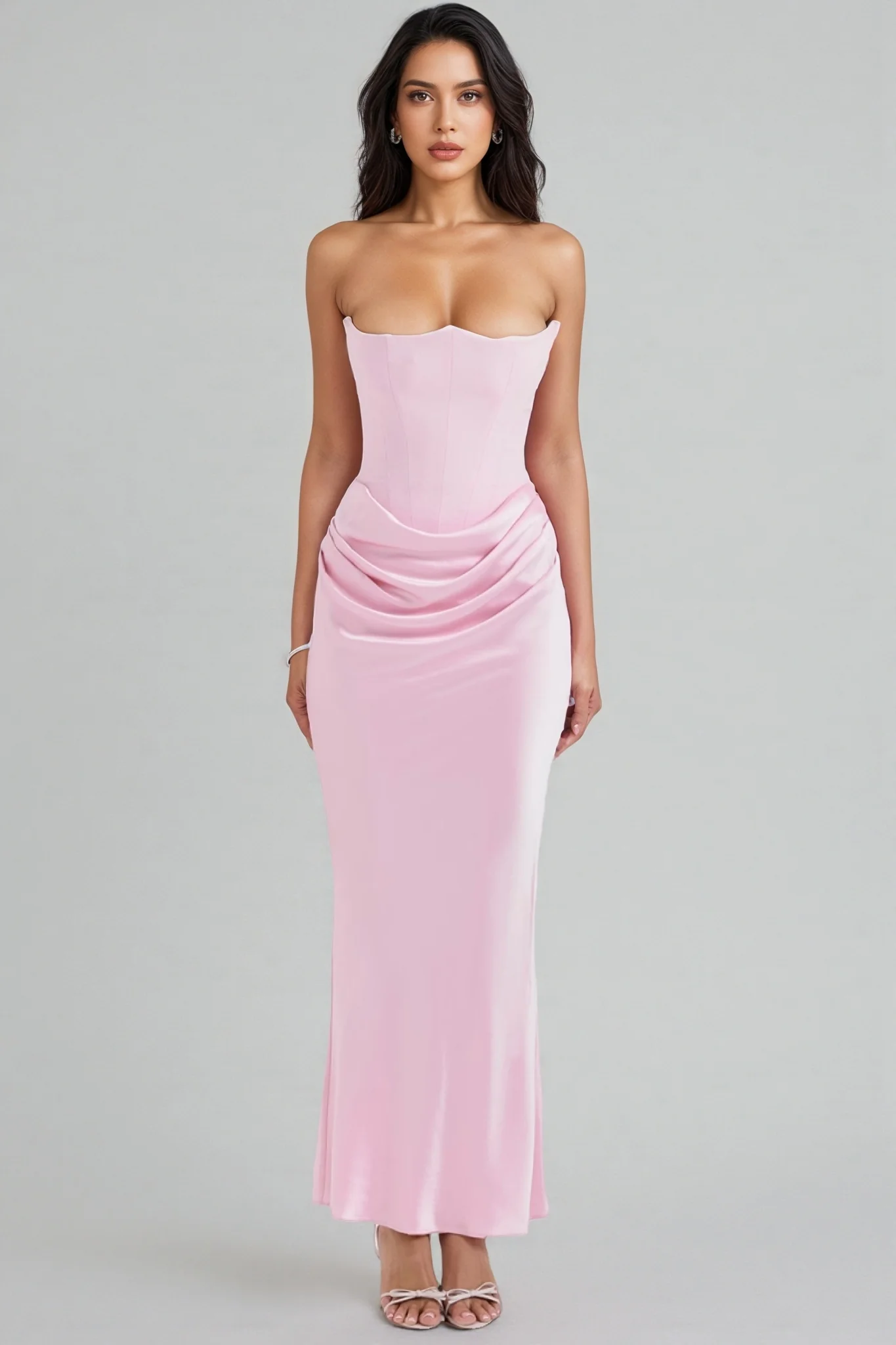 Rosi Strapless Corset Maxi Dress