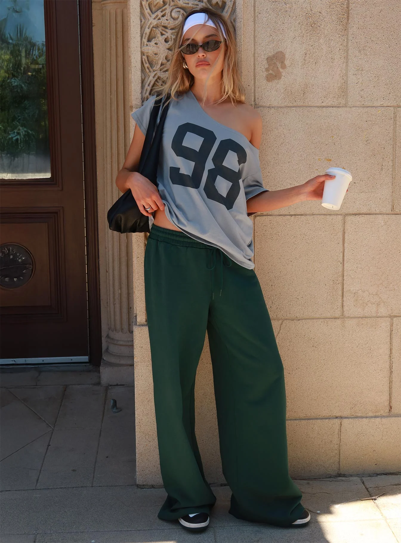 All Day Straight Leg Sweatpants Green