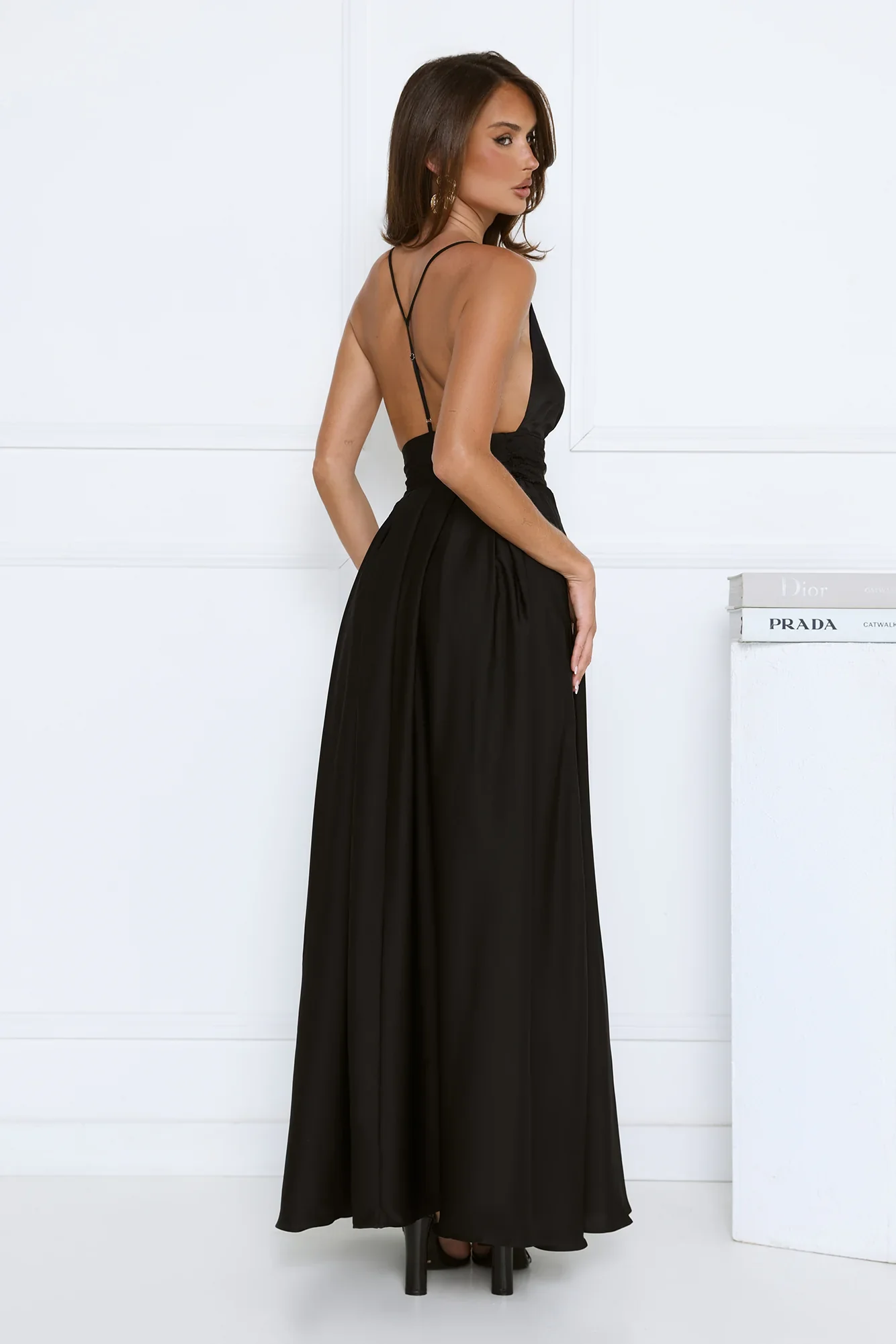 Secret Strolls Maxi Dress Black