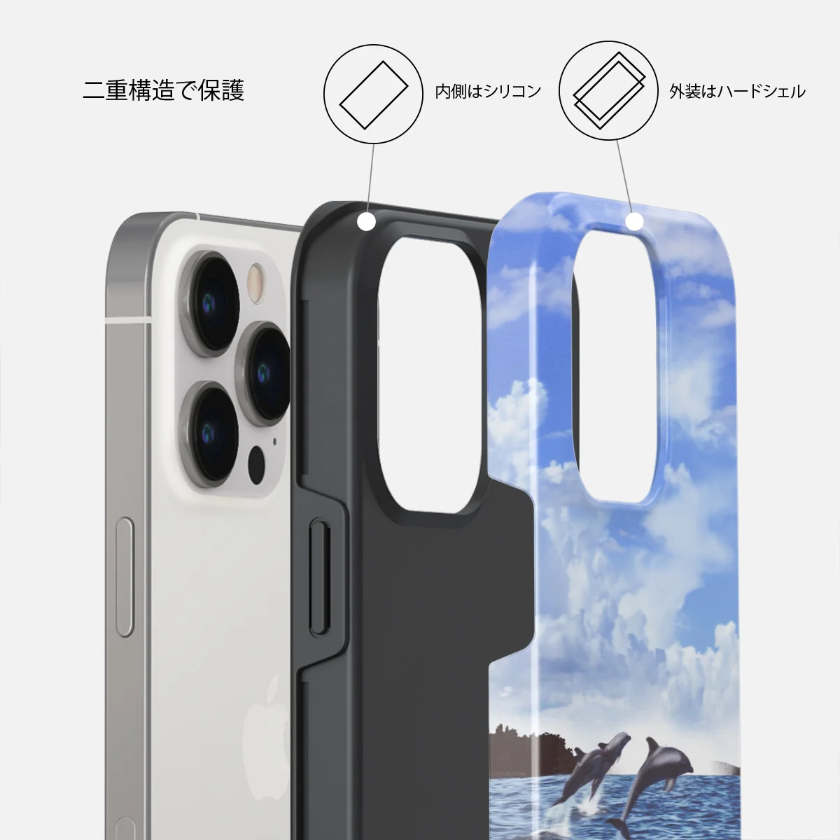 Retro Splash - iPhone 13 Pro ケース