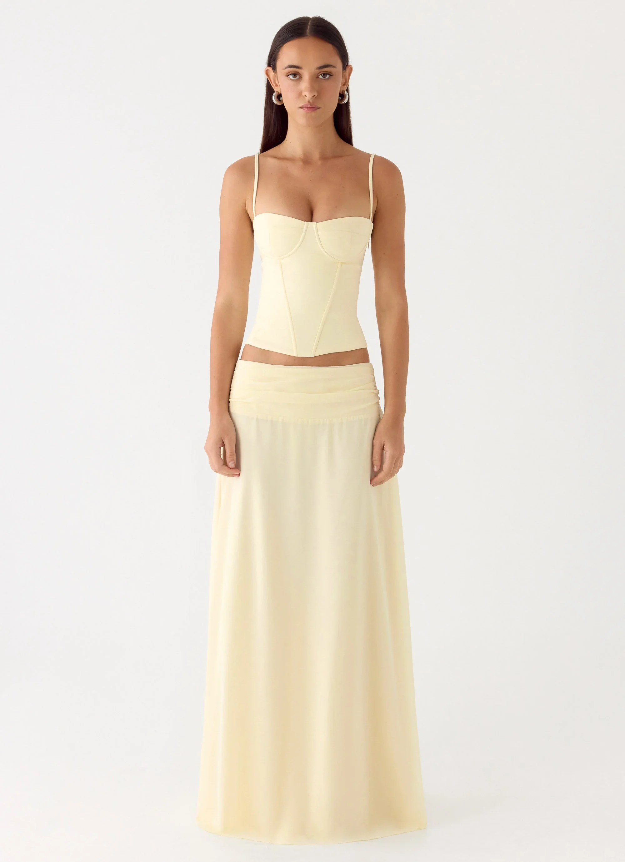 Natalya Maxi Skirt - Yellow