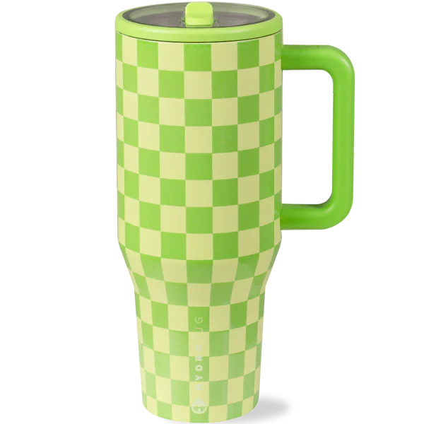 Hydrojug Traveler 40oz - Honeydew Checkers