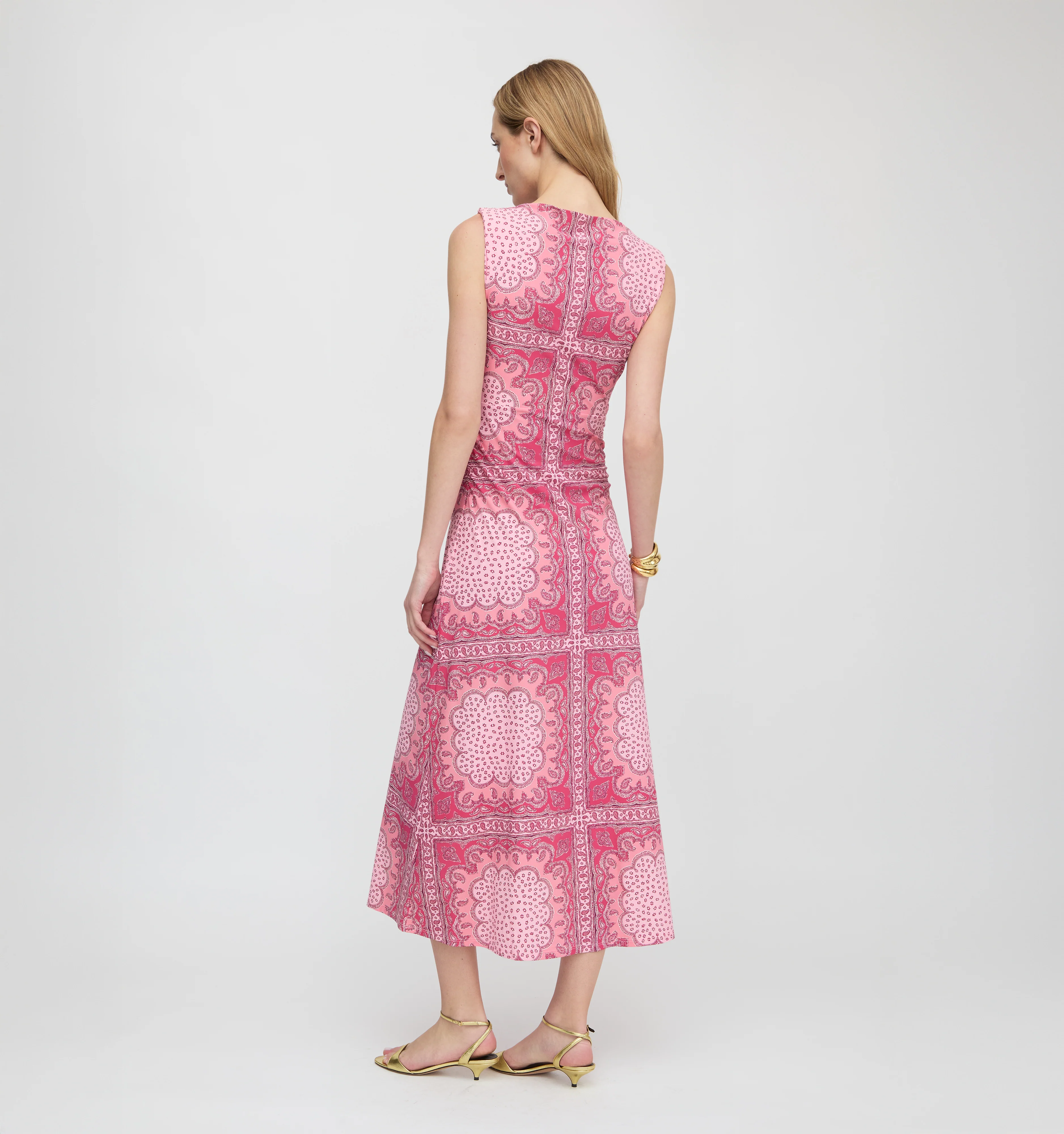 The Sloane Dress - Berry Paisley Scarf