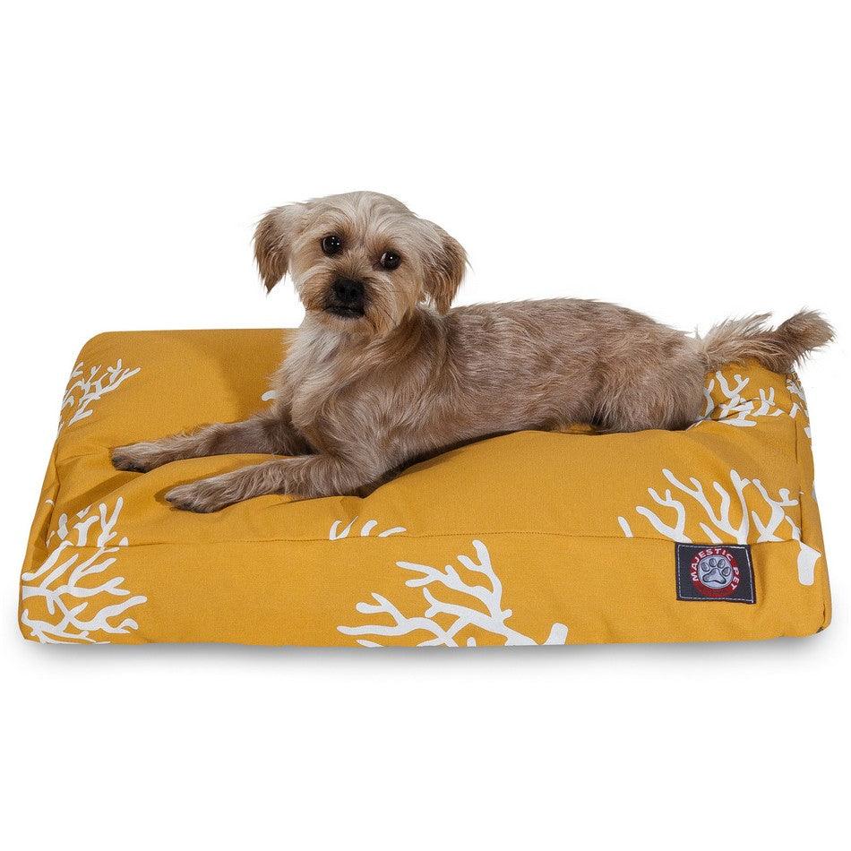 Coral Rectangle Dog Bed