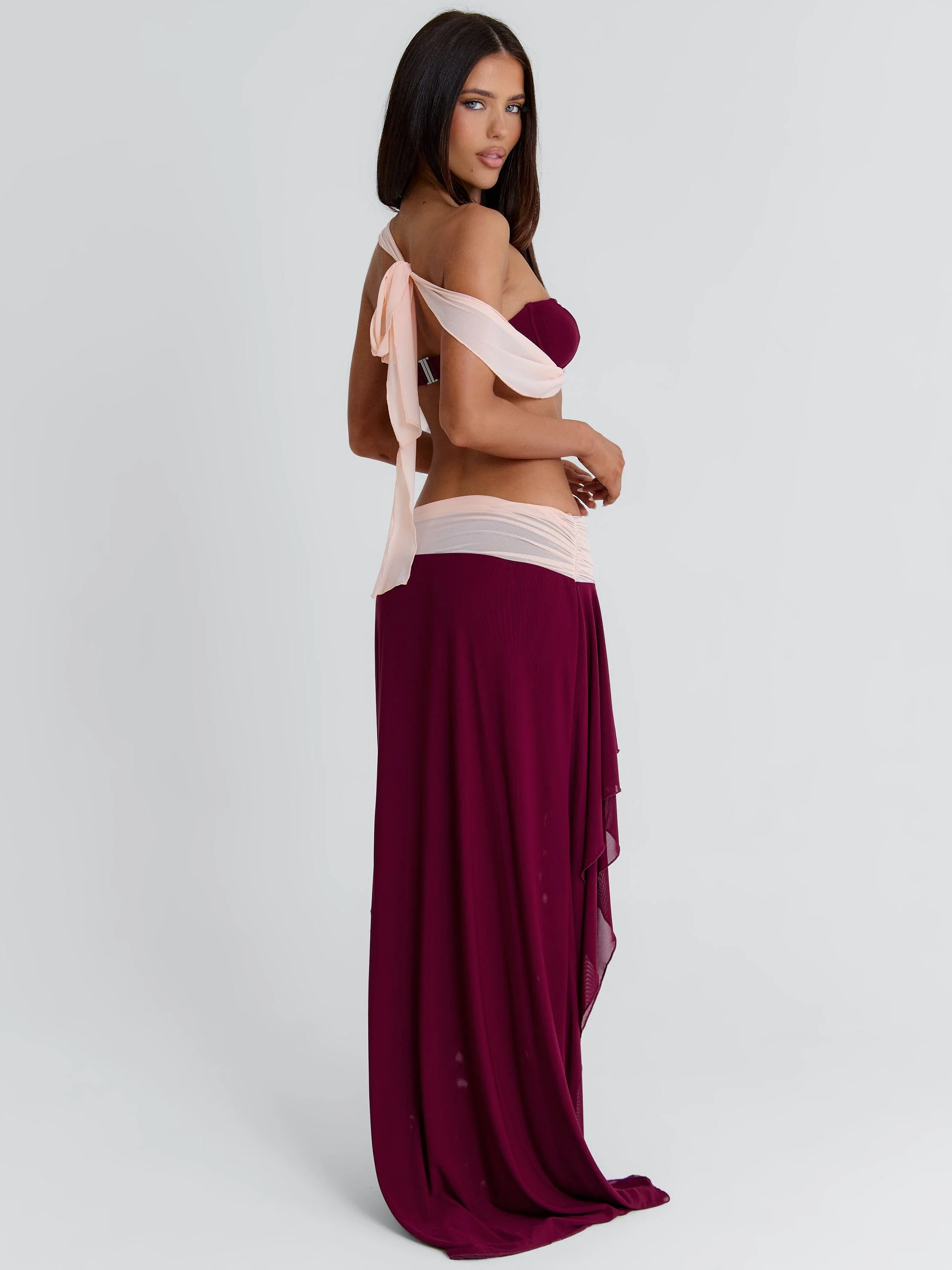 Jadai Crop Top Wine