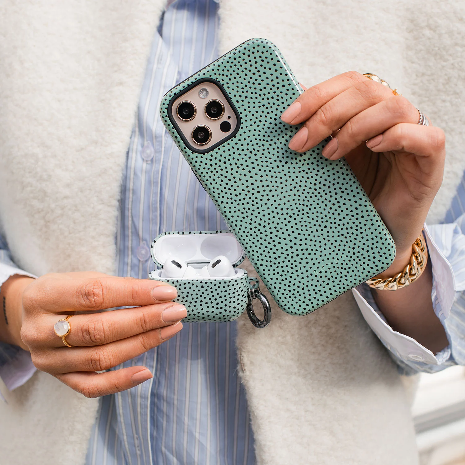 Mint Gelato - Dots iPhone 11 Pro Max ケース