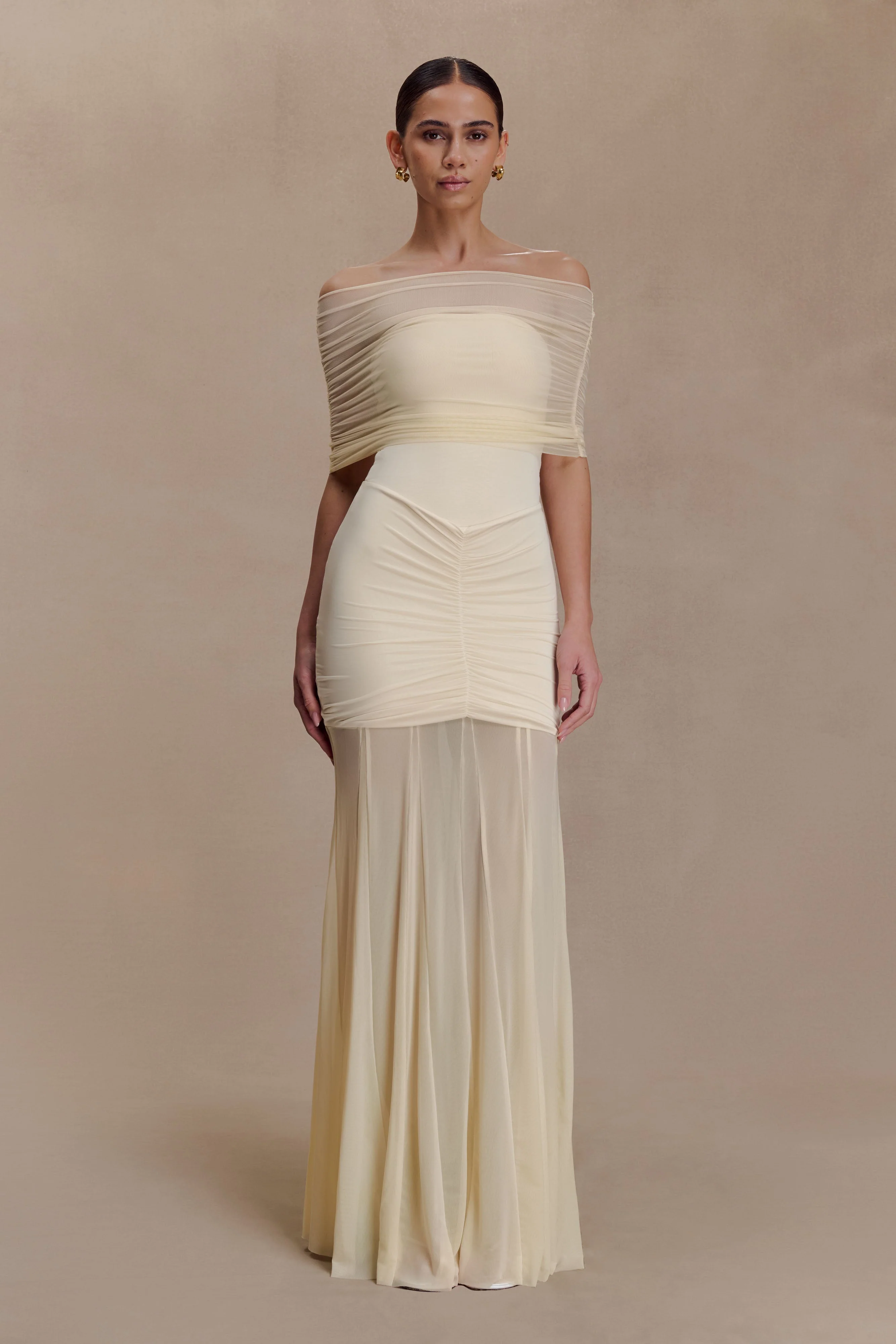 Caspian-Slinky-And-Mesh-Off-Shoulder-Maxi-Dress-Ivory