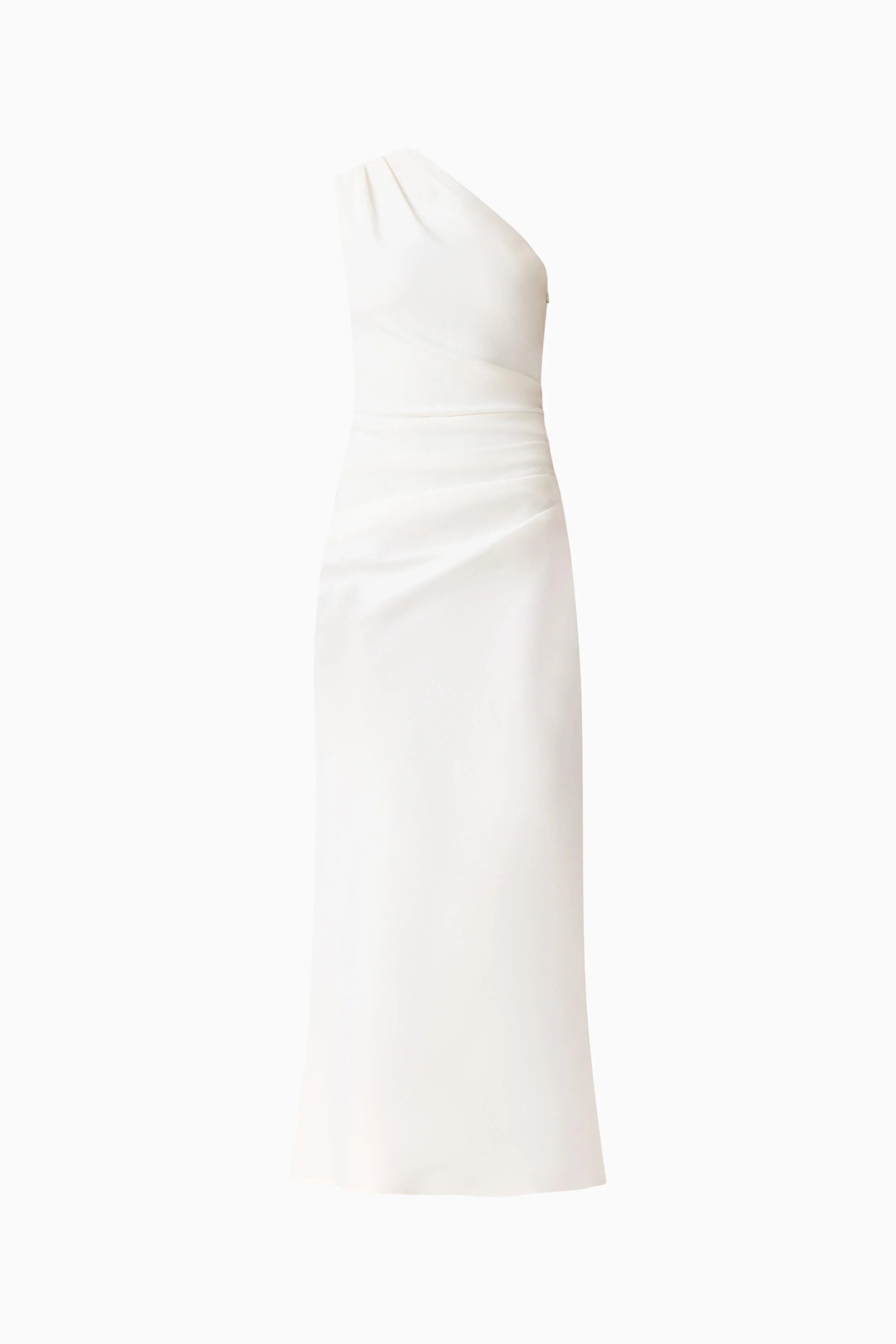 Skye One Shoulder Gown in White