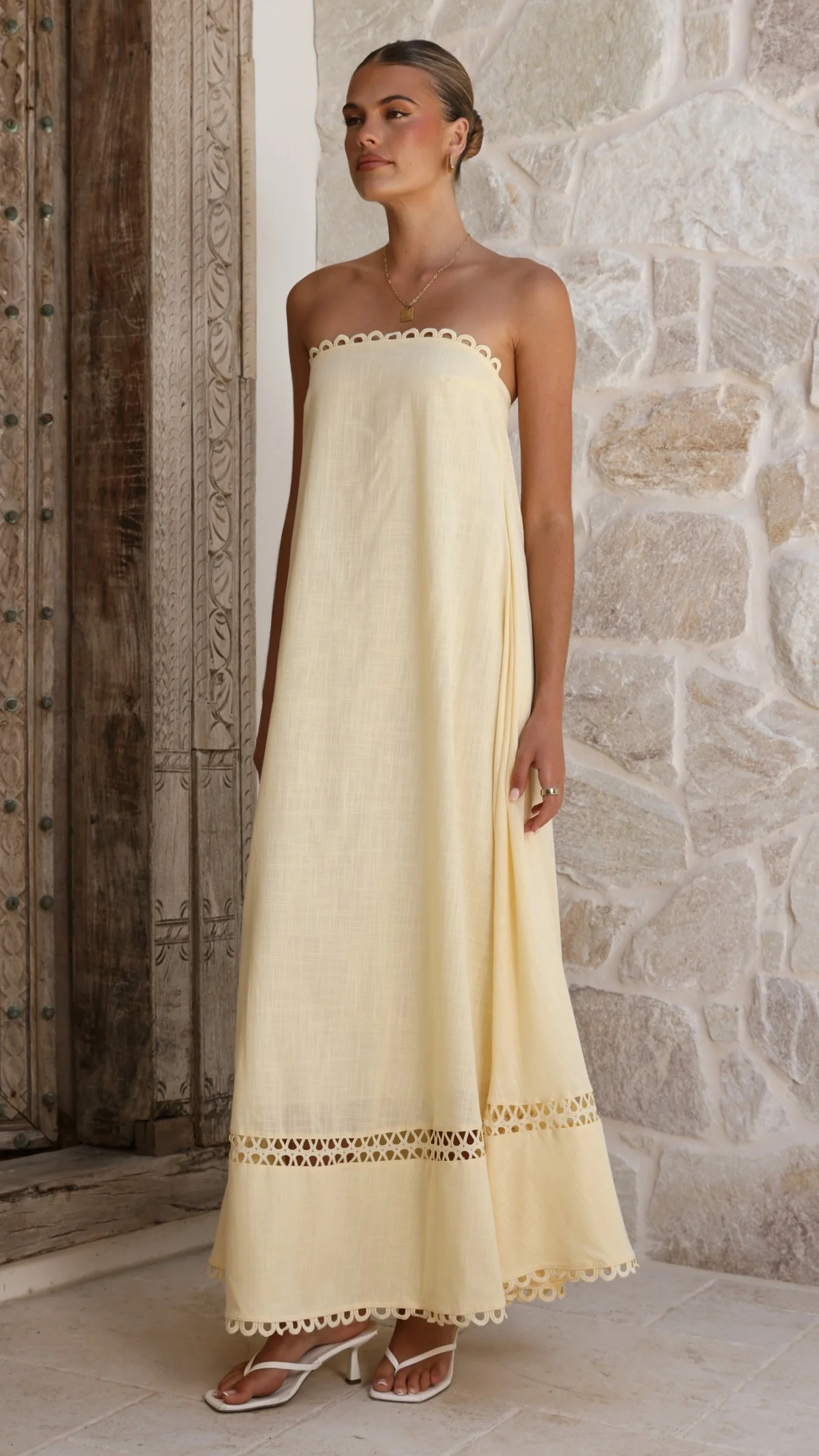 Sandra Maxi Dress - Yellow - luluinthesky
