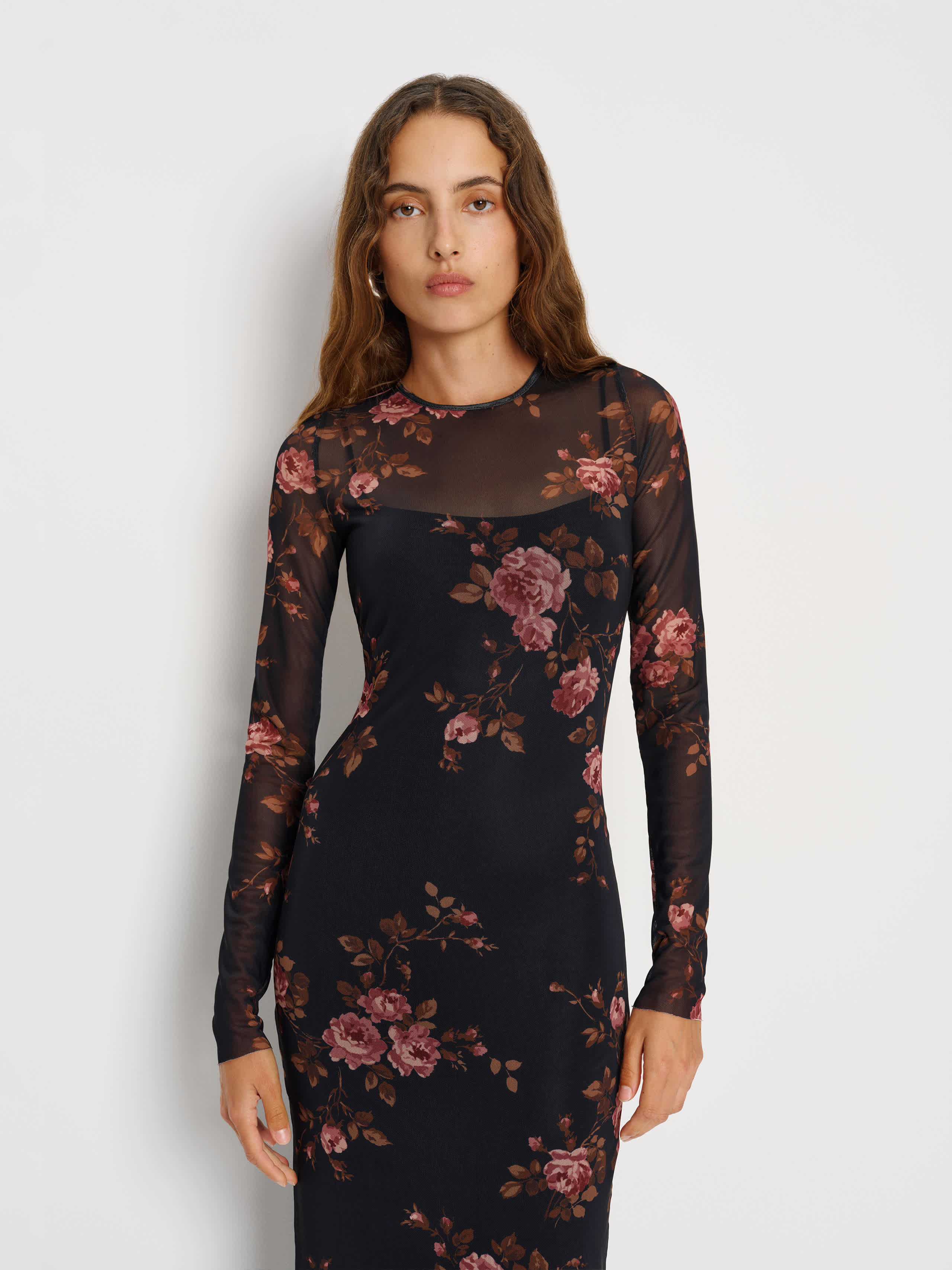 Rene Mesh Knit Dress
