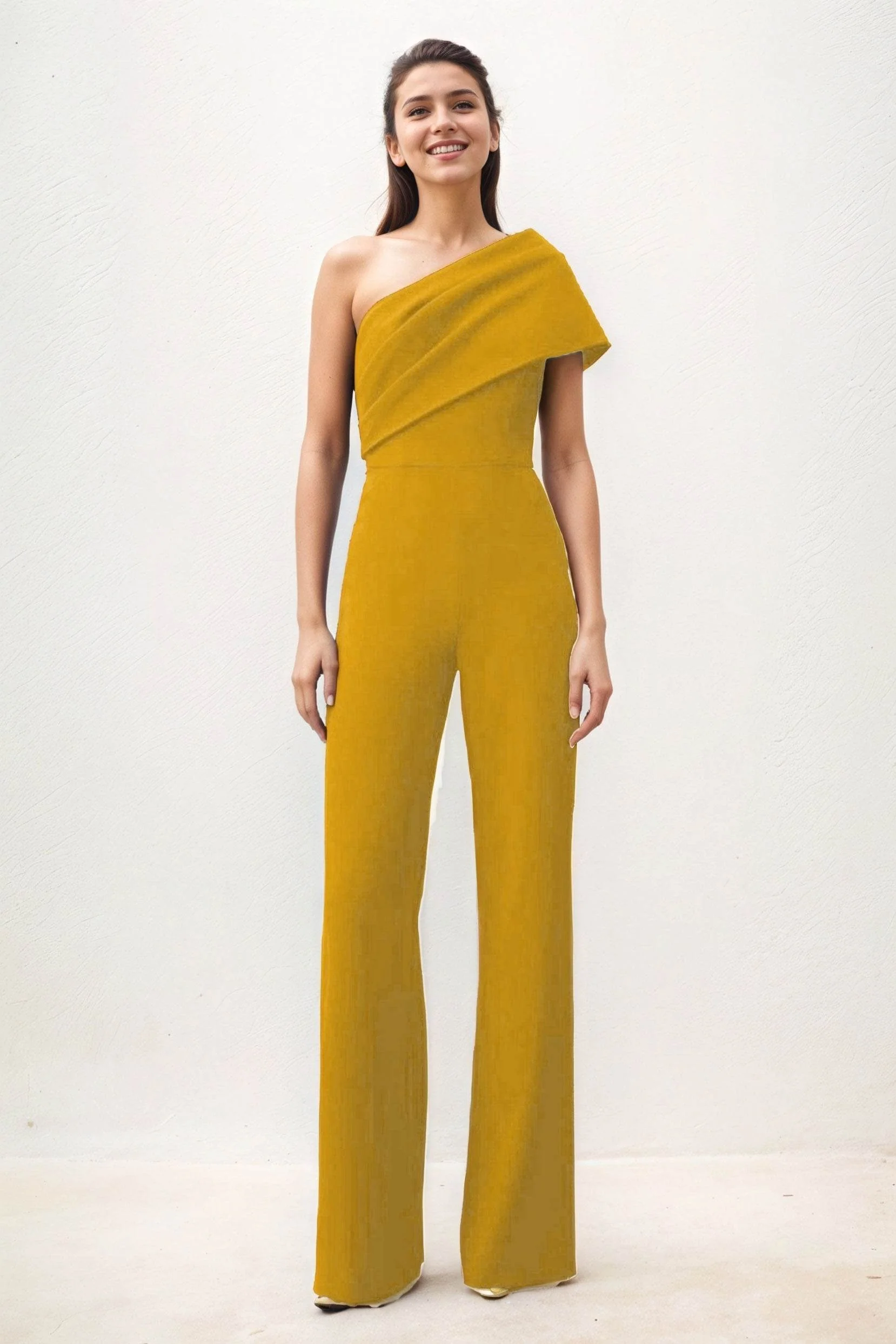 Jumpsuit Maxi Elastic Cloth Wedding Guest Dress CG0277