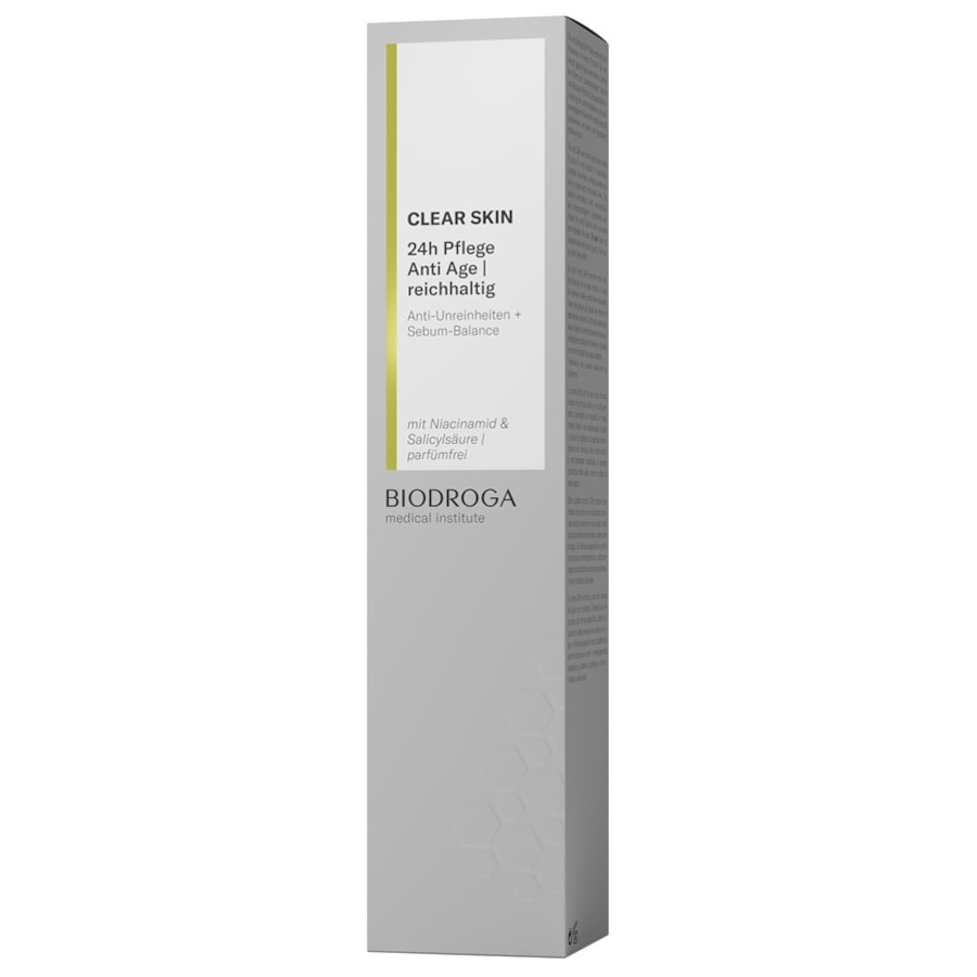 Biodroga Clear Skin Pielęgnacja anti-age 24h Bogaty
