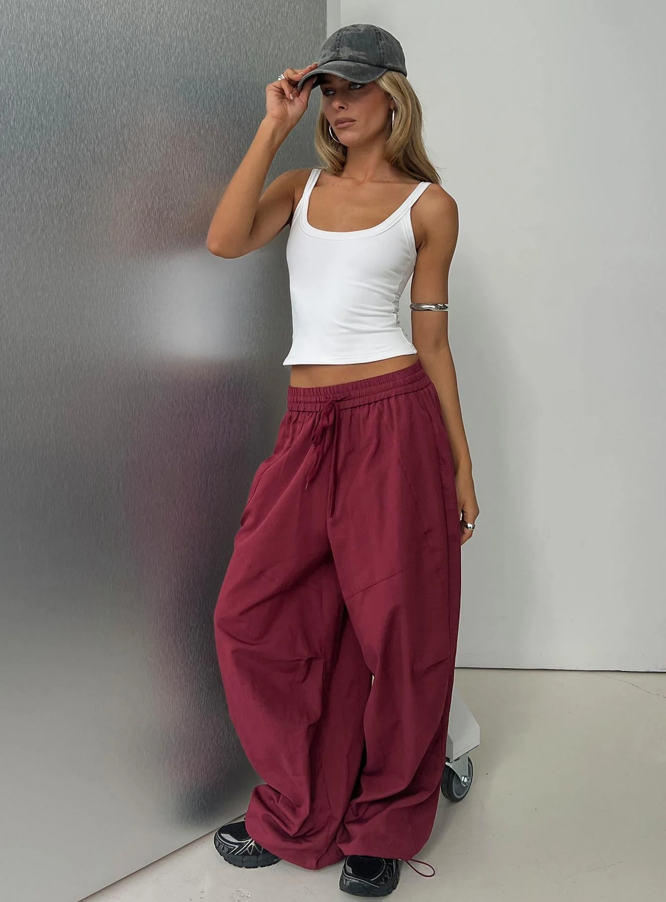 Mankind Baggy Cargo Pants Red