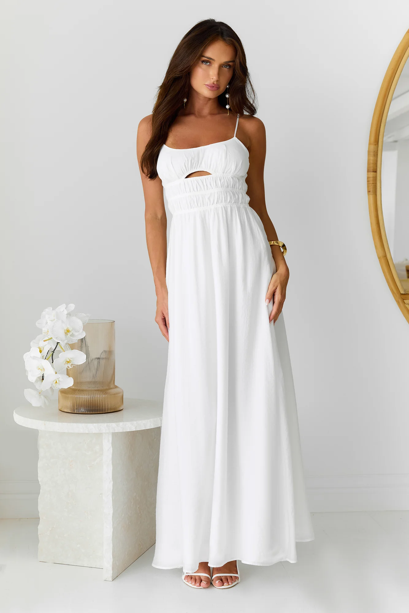 Chic Hideaway Maxi Dress White