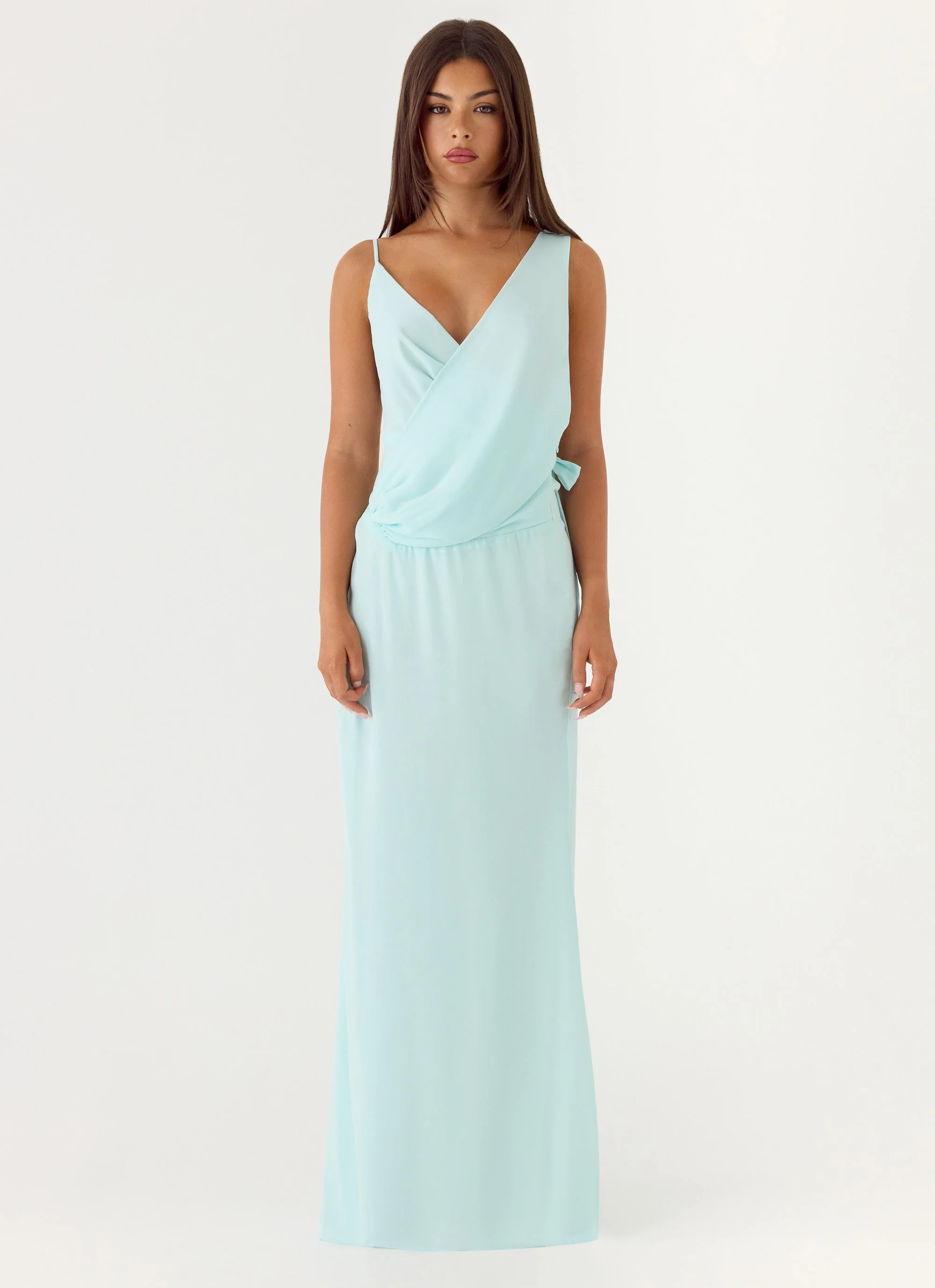 Analia Maxi Dress - Aqua