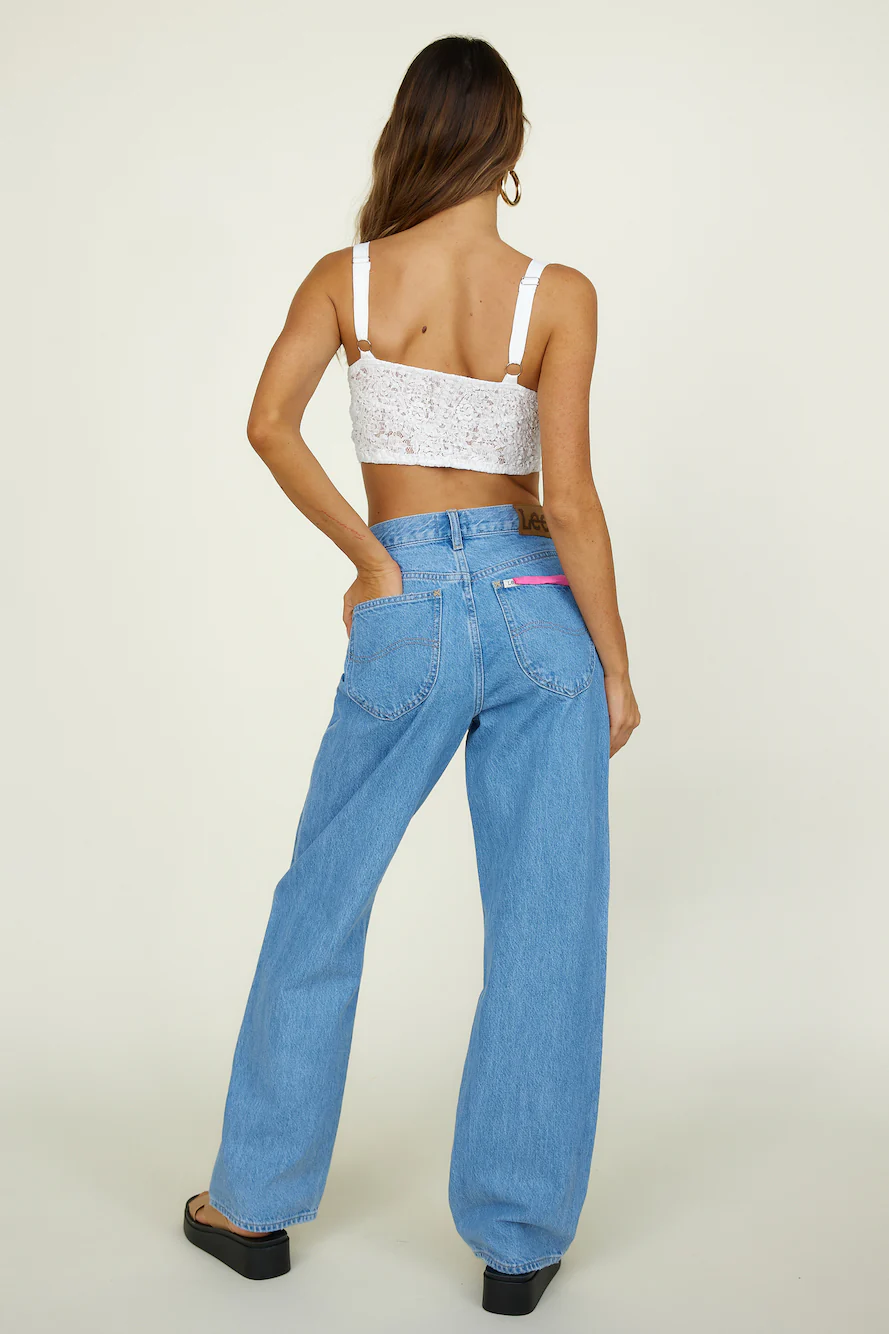 Move With Grace Crop Top White