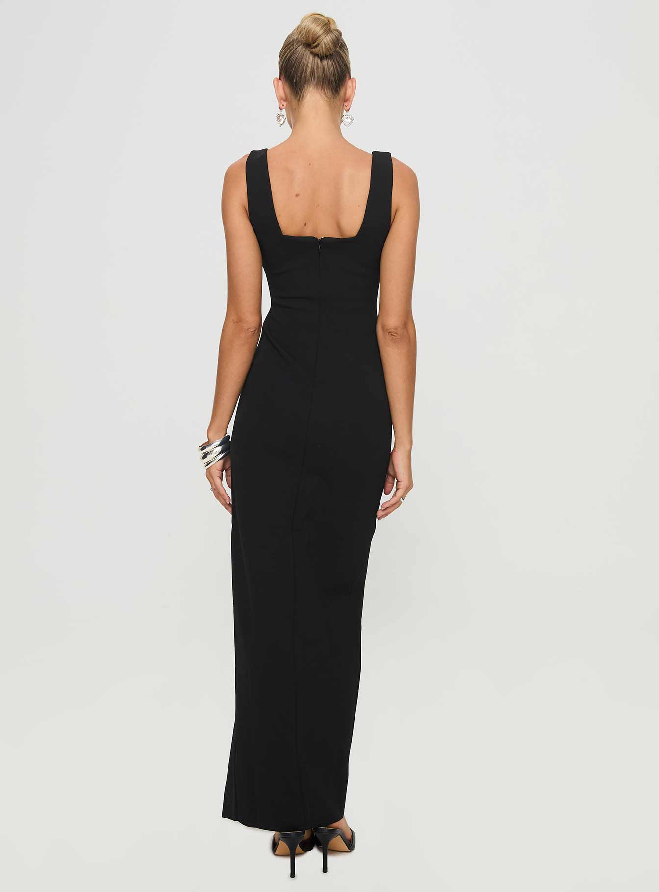 Bombshell Maxi Dress Black - luluinthesky