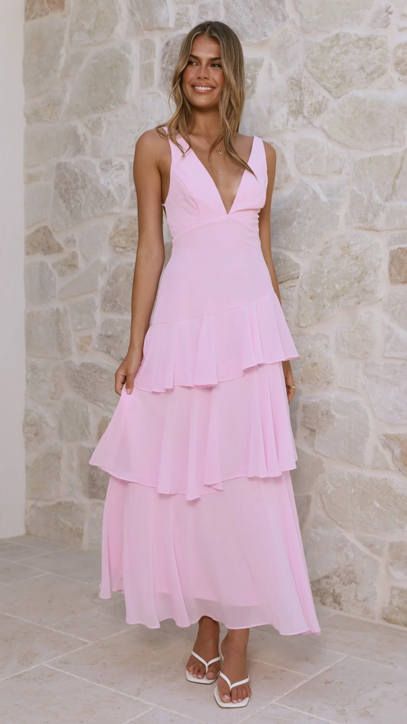 Stasie Maxi Dress - Pink