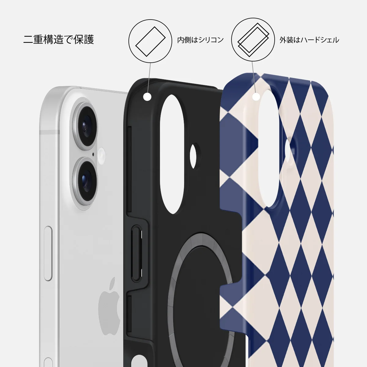 Check & Mate - iPhone 16 Plus ケース