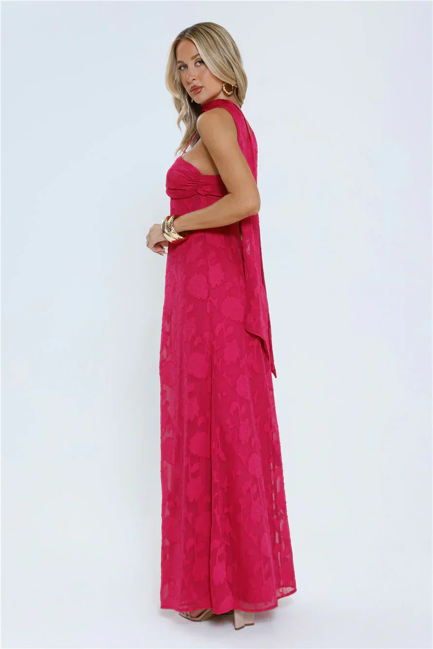 Flirt With Fire Maxi Dress Pink
