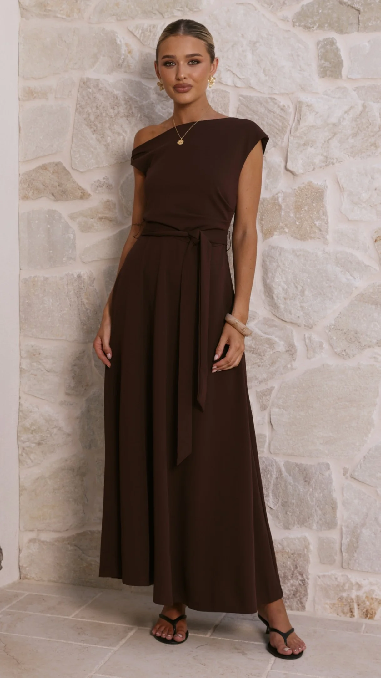Gemma Maxi Dress - Chocolate
