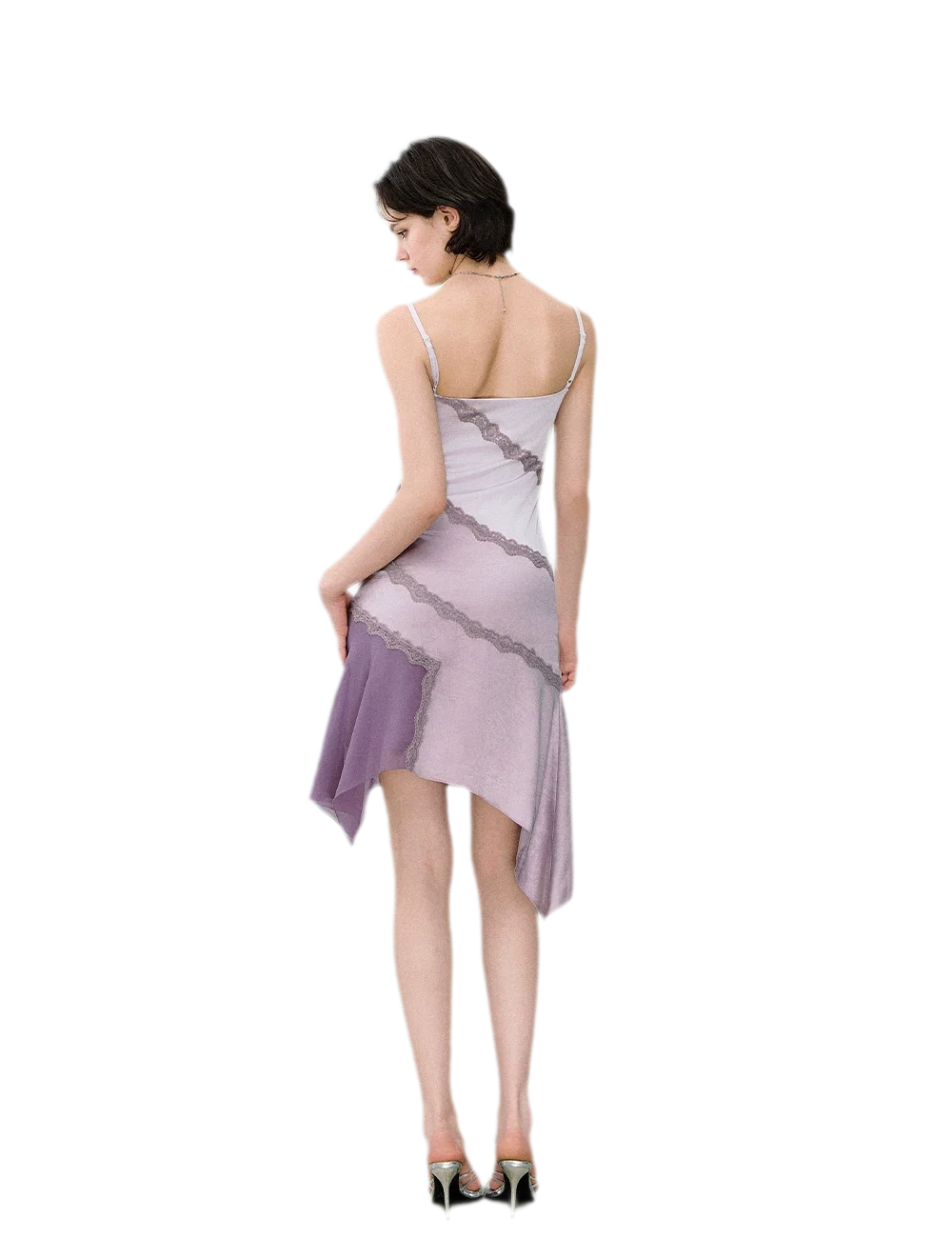 Asymmetric Satin Cami Dress | Final Sale