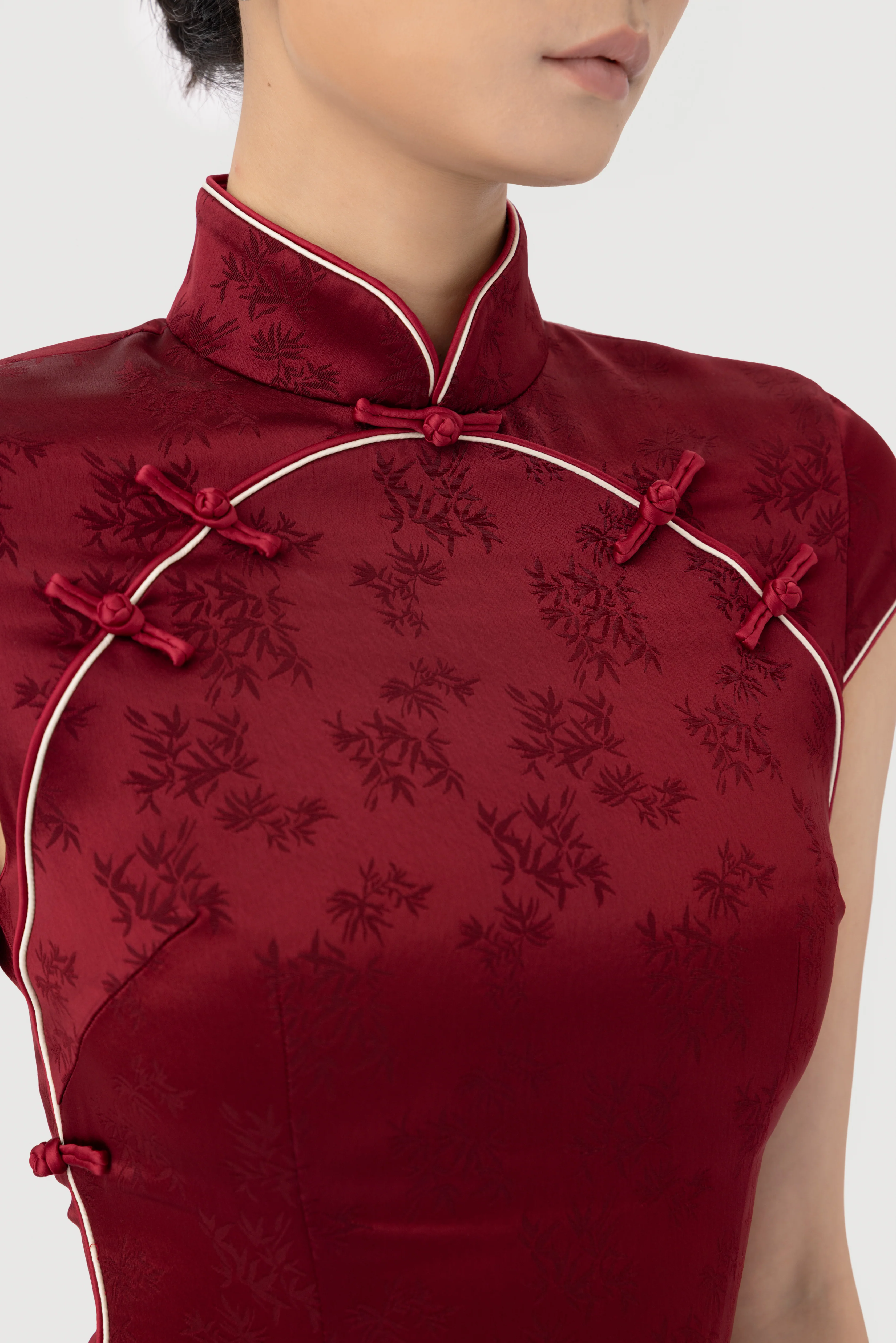 Ren Satin Jacquard Dress
