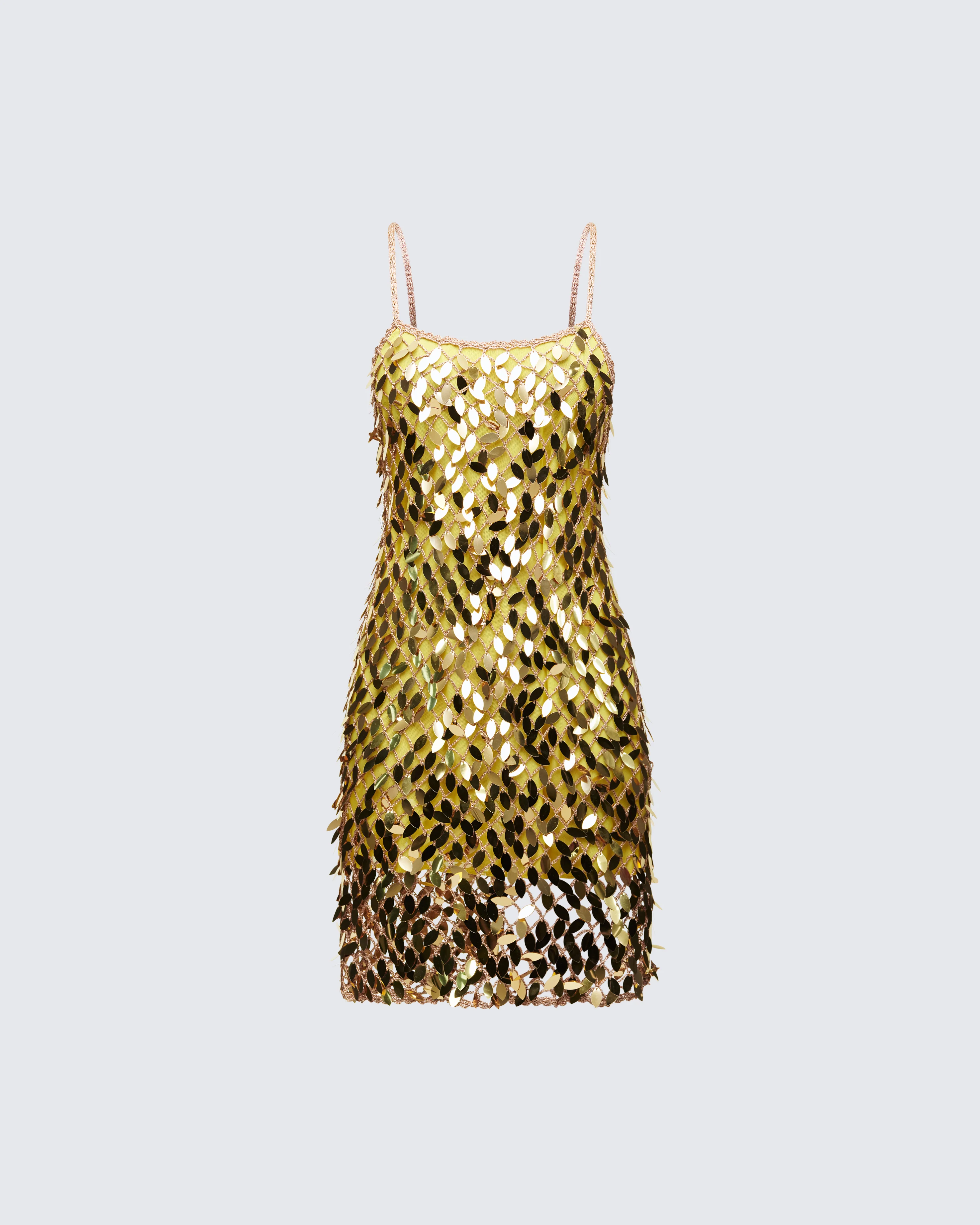 Bellatrix Gold Sequin Mini Dress