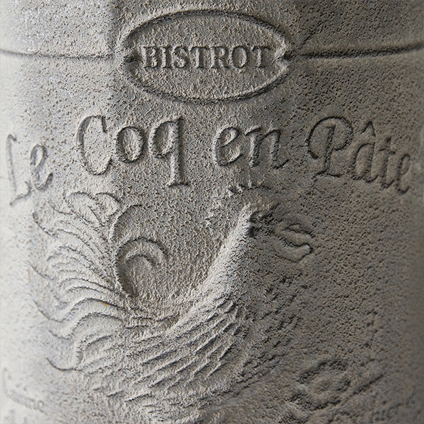 Galvanized Rooster Flip Lid Waste Bin