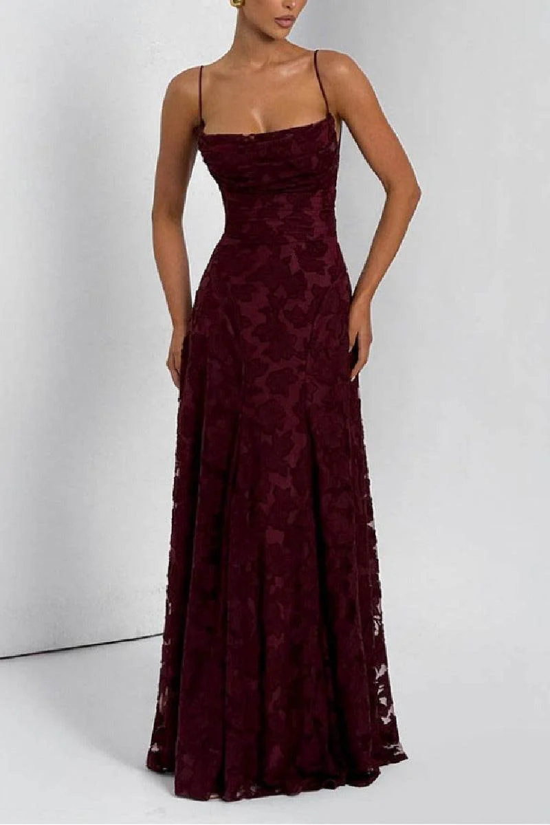 A-line Maxi Lace Formal Evening Dresses 976108418795
