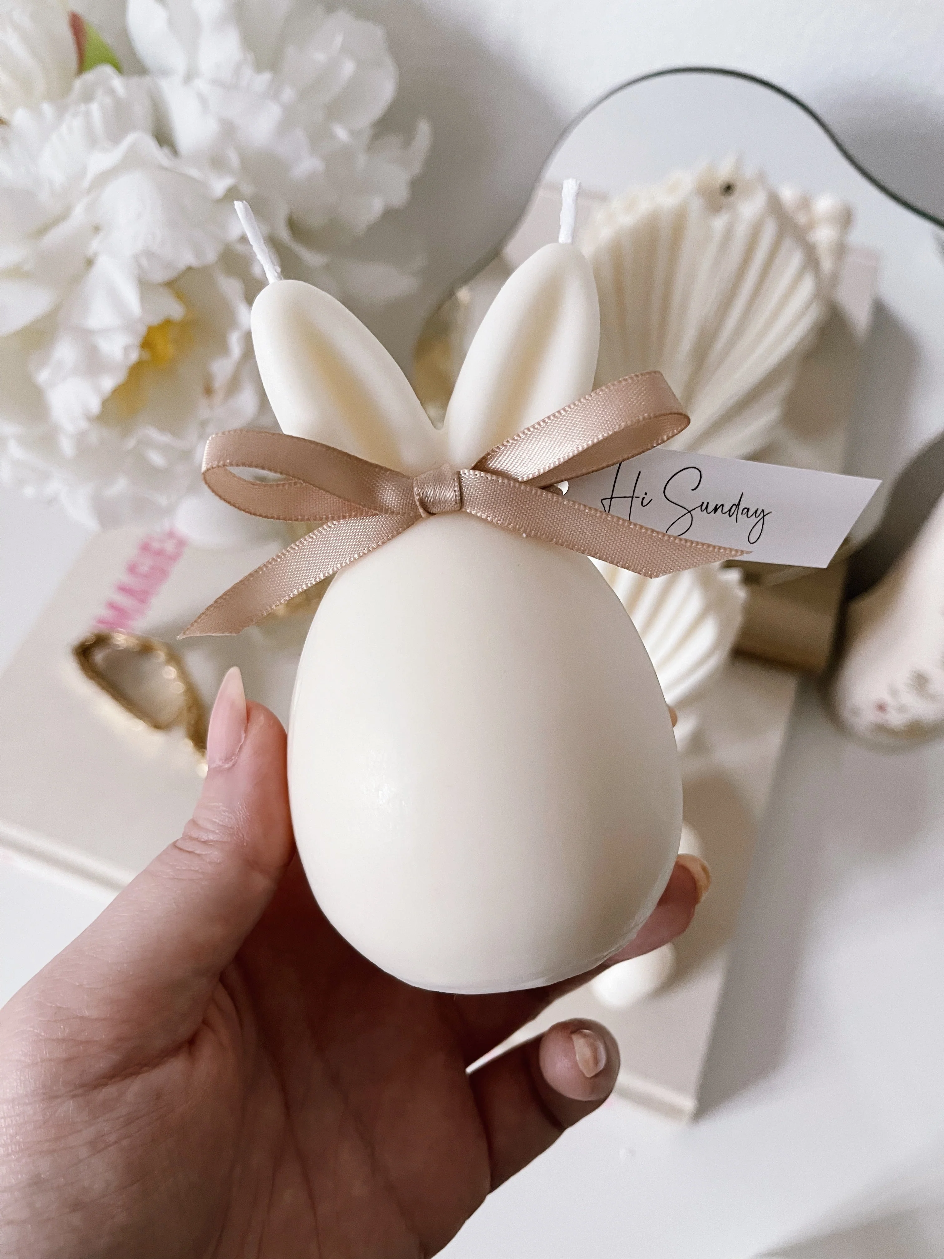 Bunny BB Easter Candle