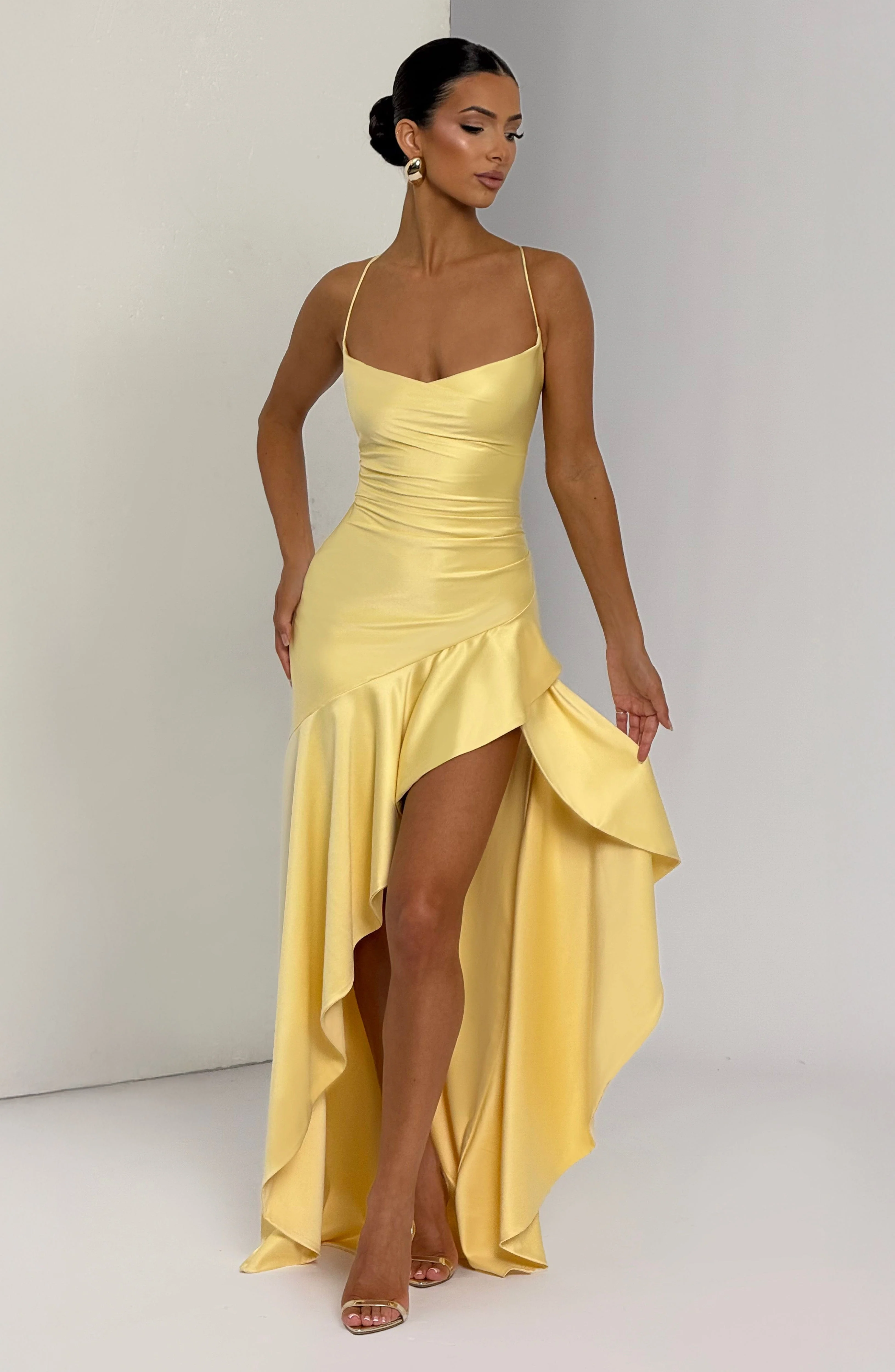 Samira Maxi Dress - Lemon