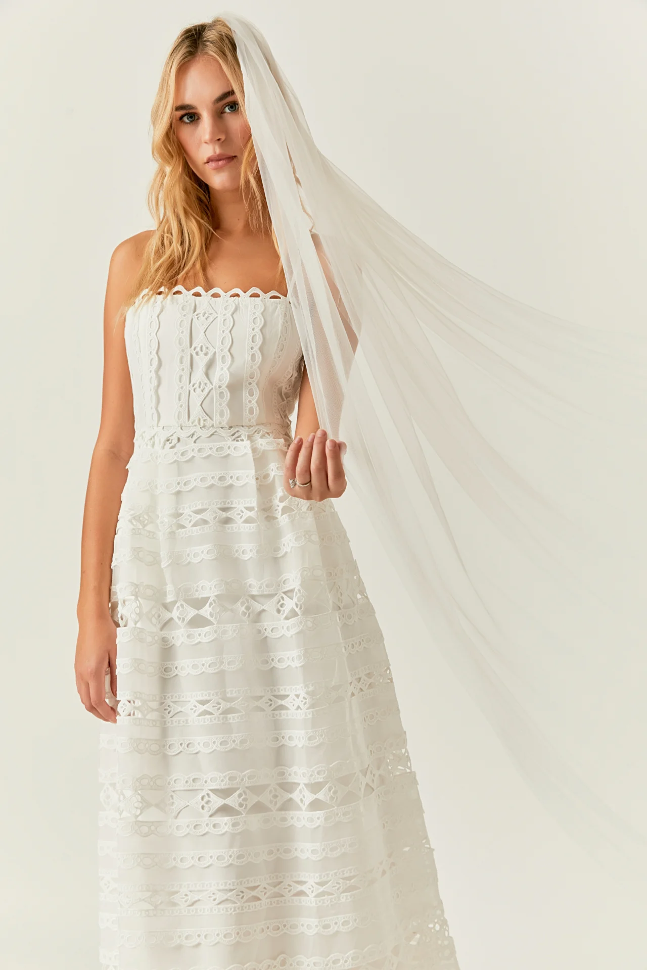 Combination Lace Maxi Dress