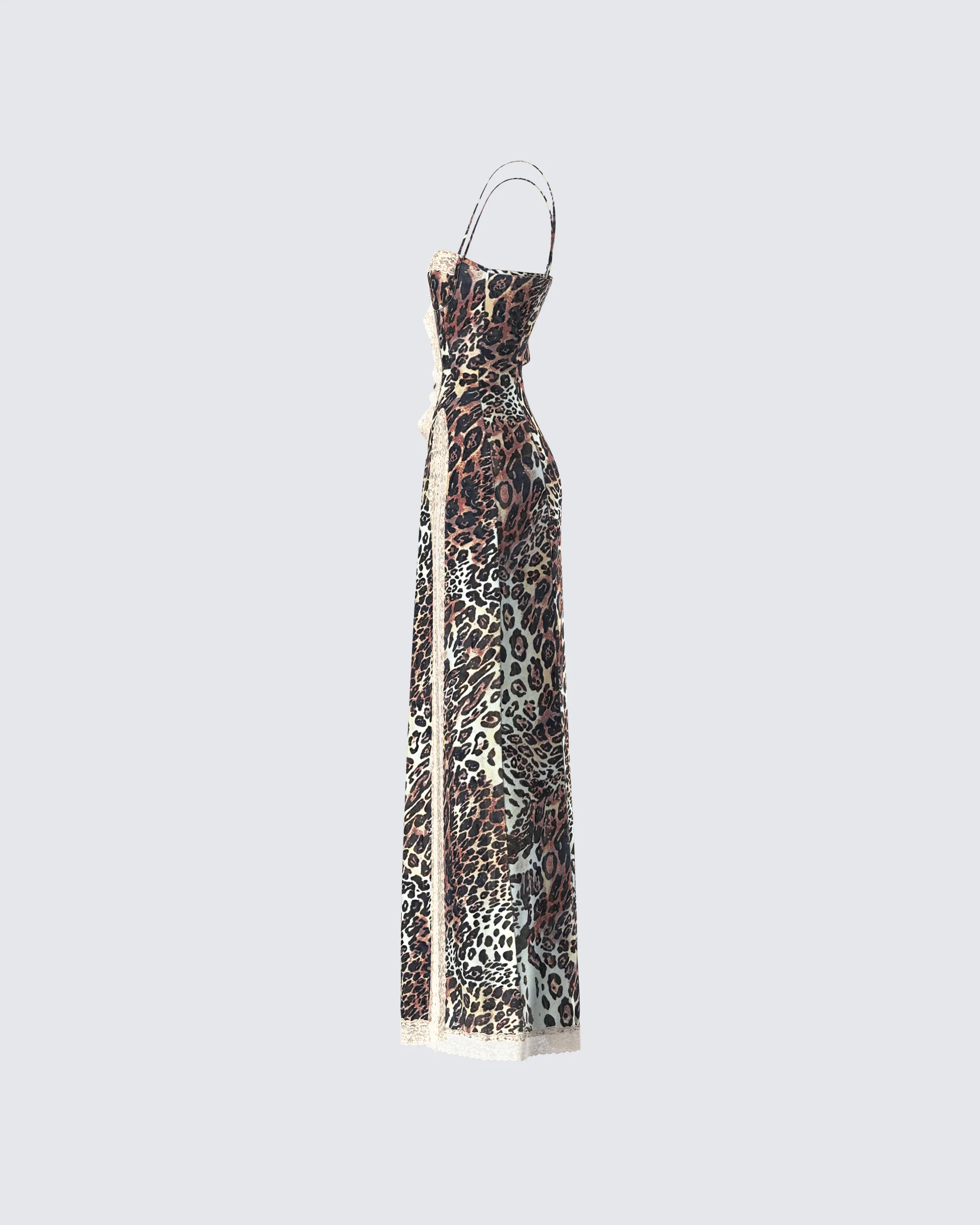 Royan Leopard Print Maxi Dress