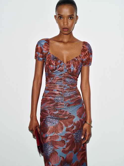 Lisbon Mesh Knit Dress