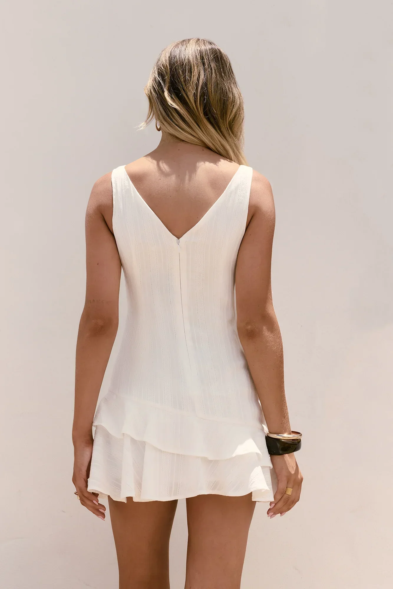Among The Clouds Mini Dress White - luluinthesky