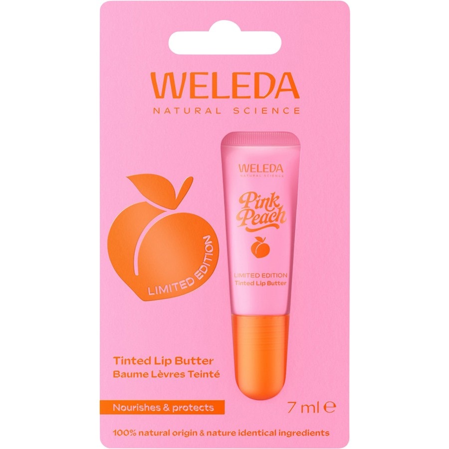 WELEDA Pielęgnacja oczu i ust Pink Peach Tinted Lip Butter
