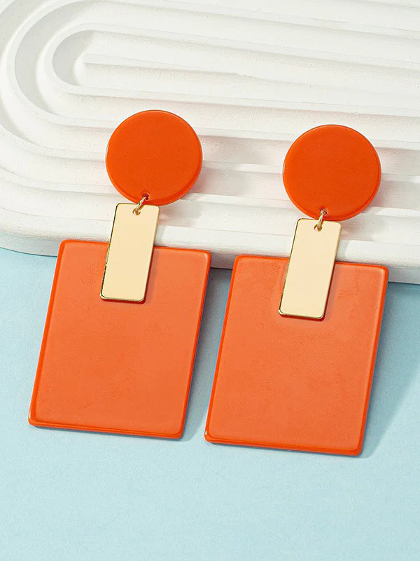 Geometric Drop Earrings