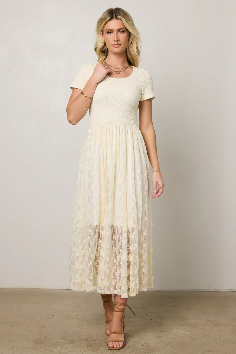 Briarrose Smocked Midi Dress
